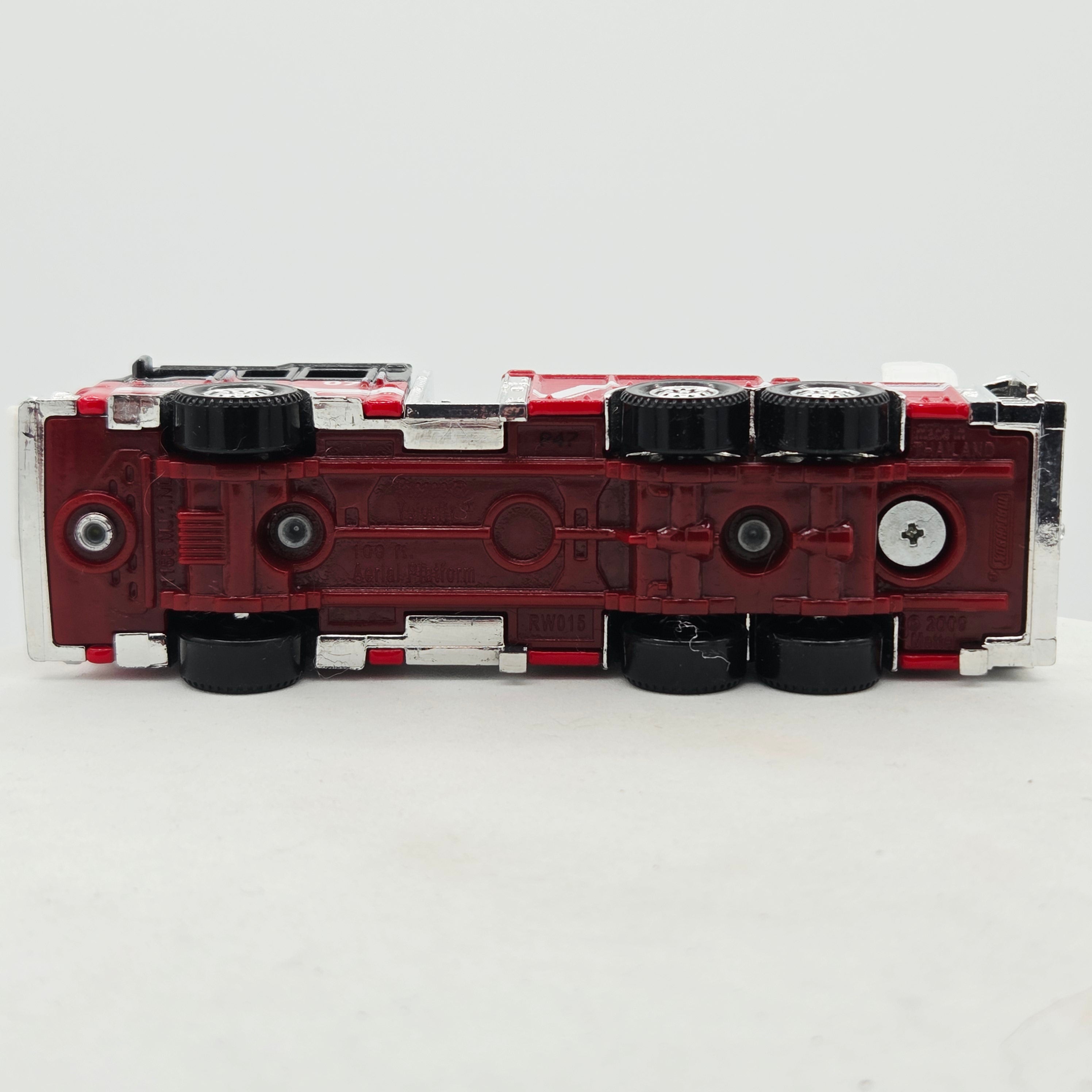 Matchbox Pierce Velocity 100FT Aerial Platform Fire Truck "Comthax" (2010 Working Rigs)