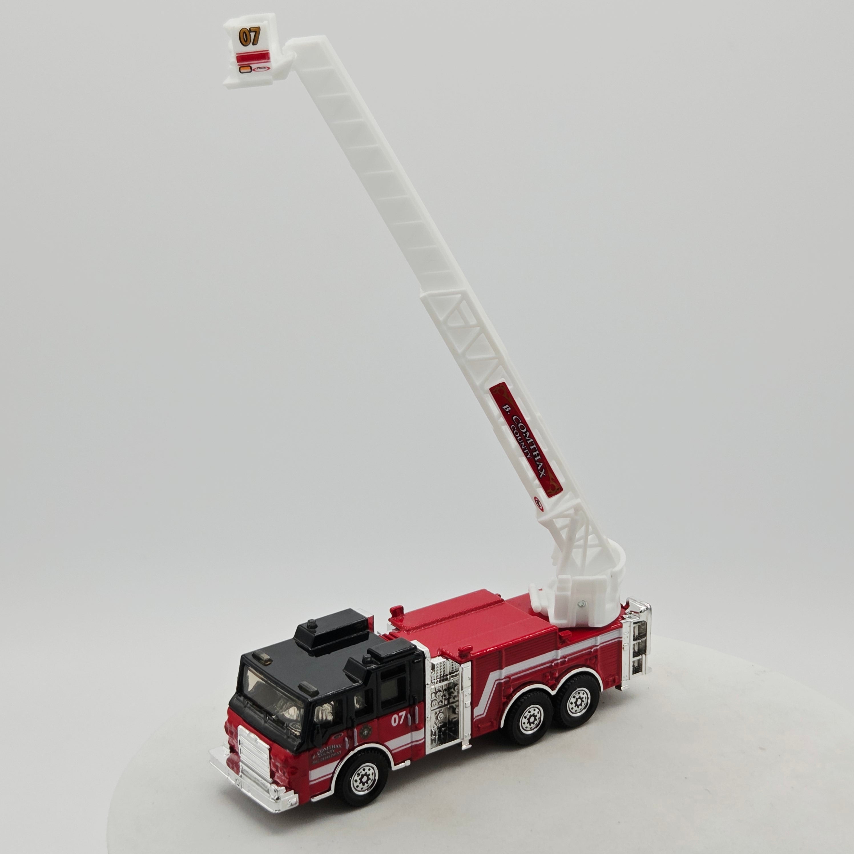 Matchbox Pierce Velocity 100FT Aerial Platform Fire Truck "Comthax" (2010 Working Rigs)