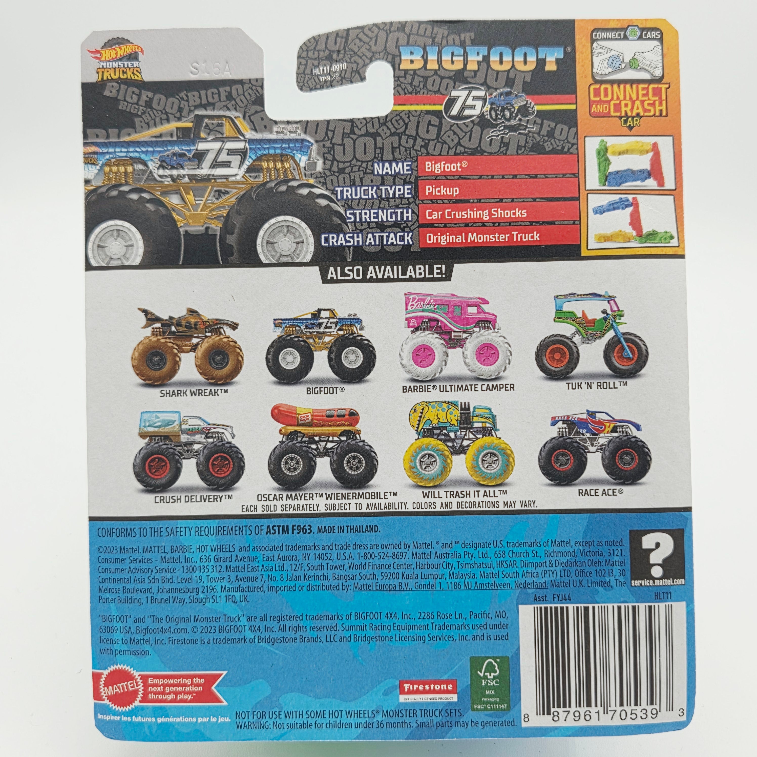 Hot Wheels Bigfoot 75 (2023 HW Monster Trucks)
