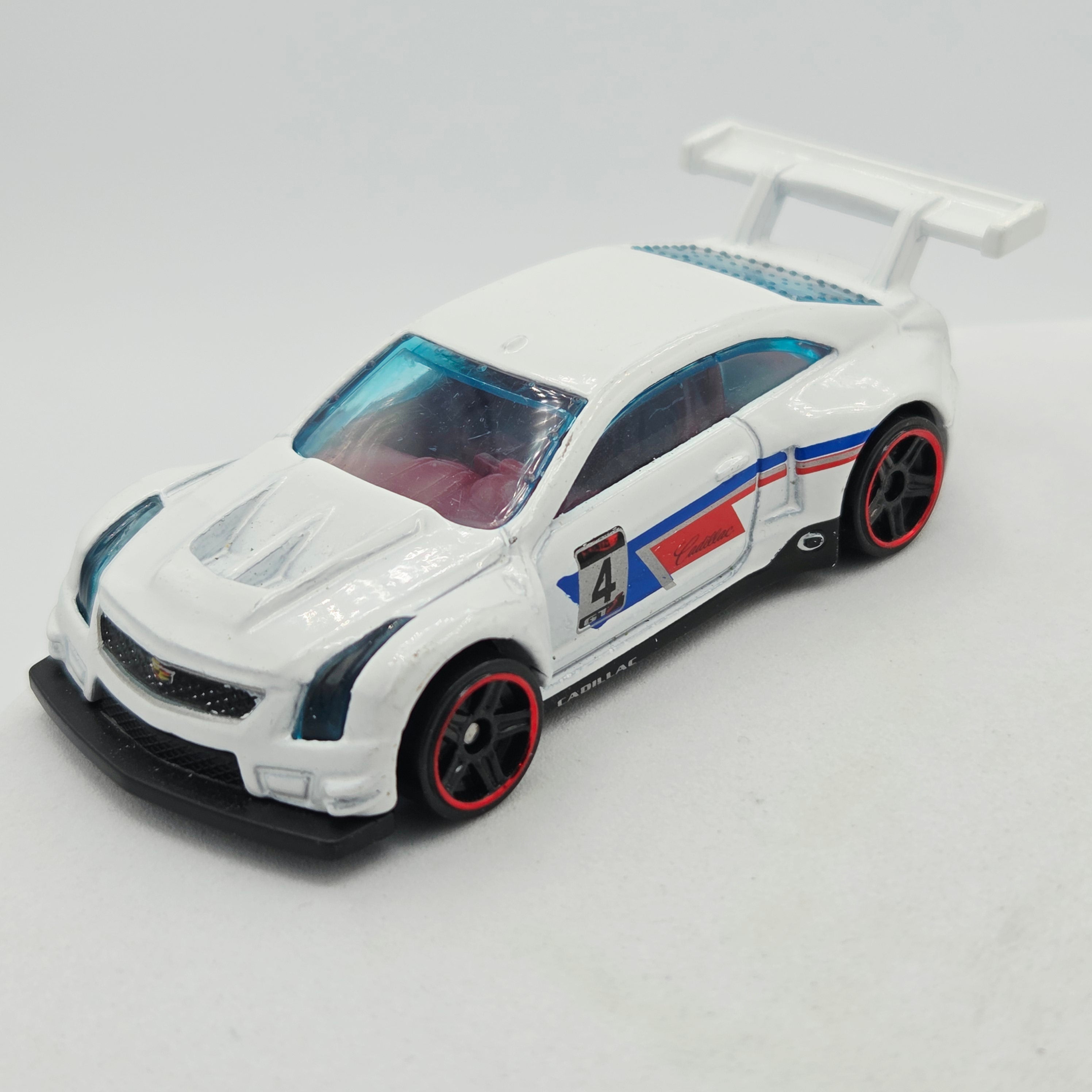 Hot Wheels '16 Cadillac ATS-V R, White (2019 HW Basic - Race Day)