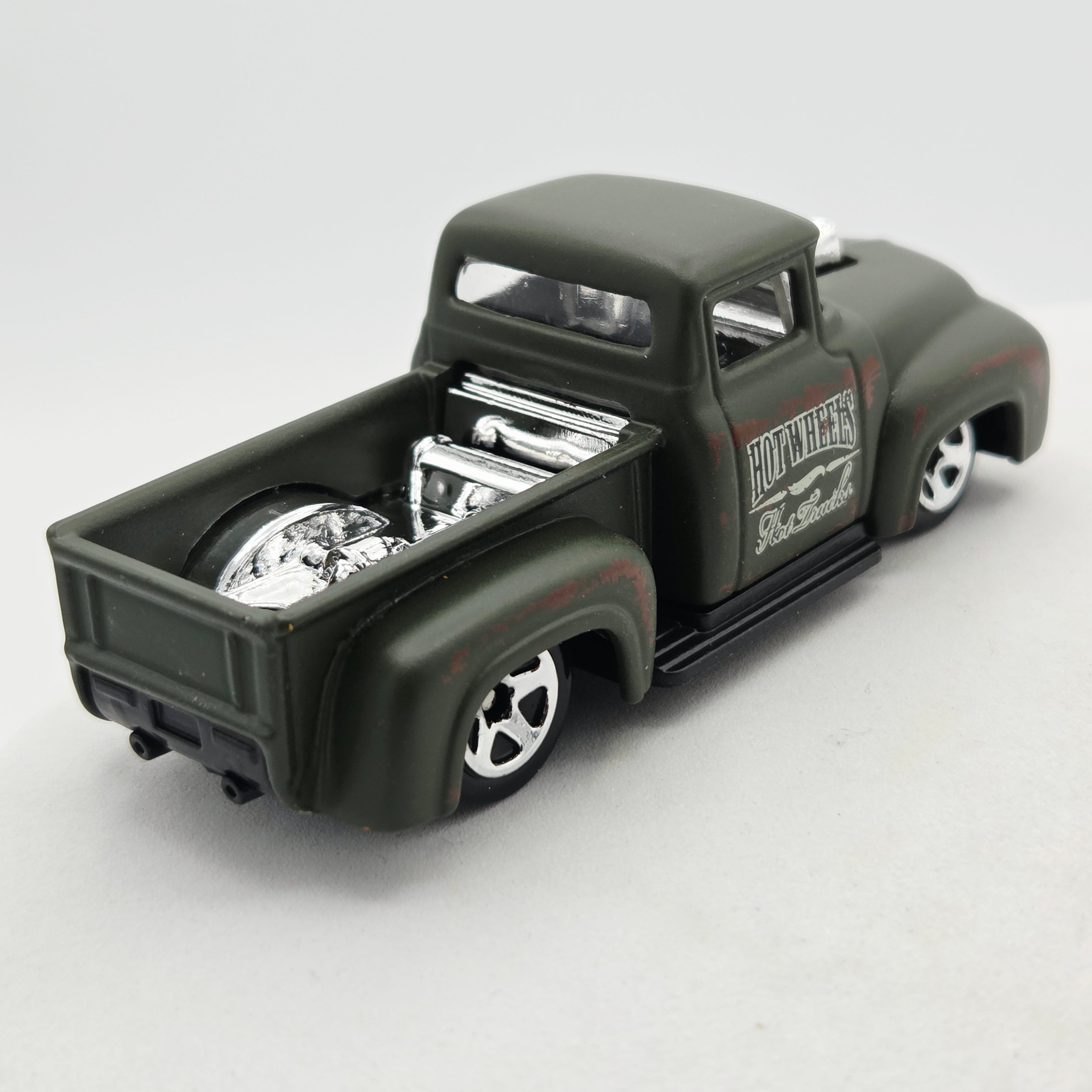 Hot Wheels Custom '56 Ford Truck - Olive Green Patina (2017 HW Basic - Hot Trucks)