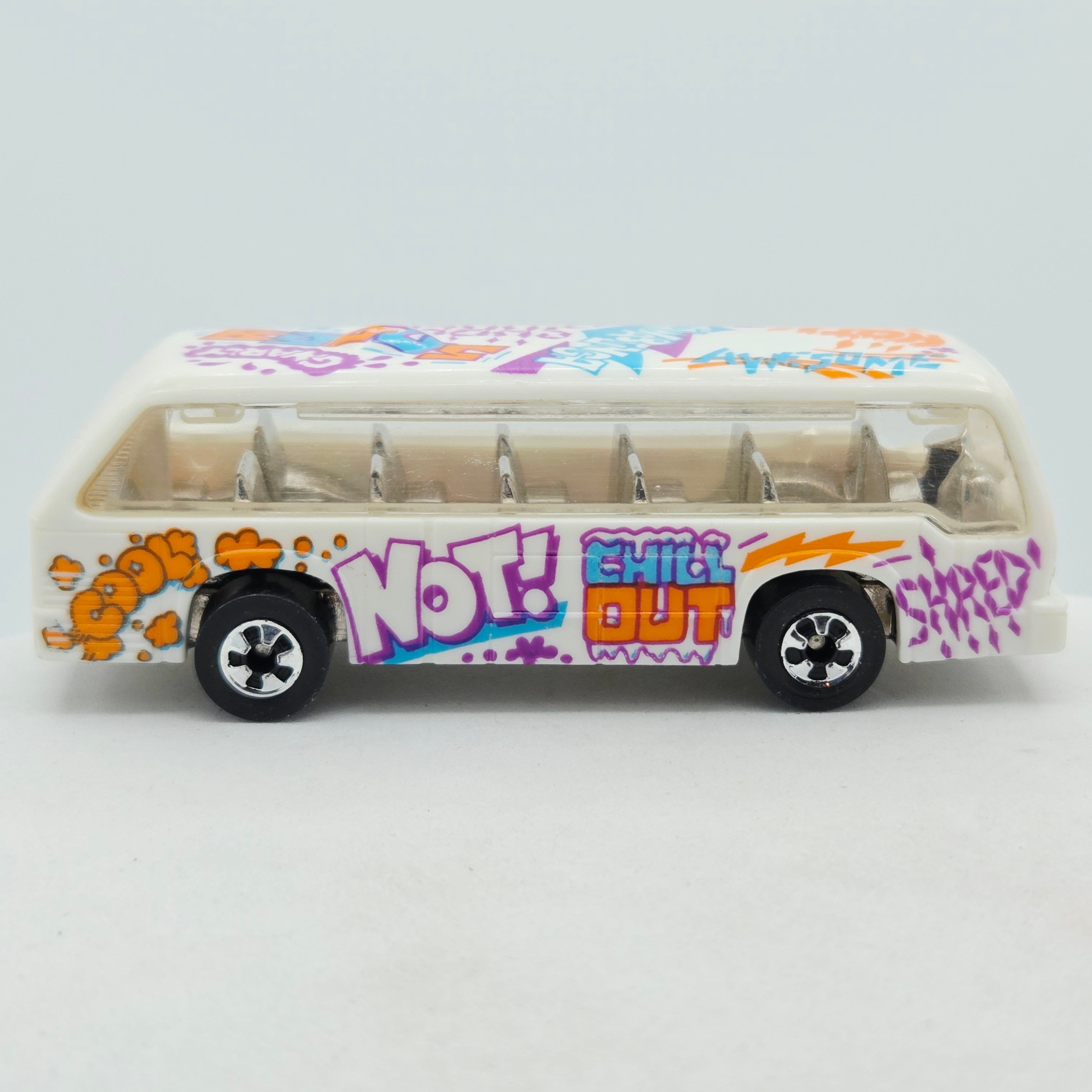 Hot Wheels Rapid Transit Bus Boys, Blackwall - Loose (1992 HW Tattoo Machines)