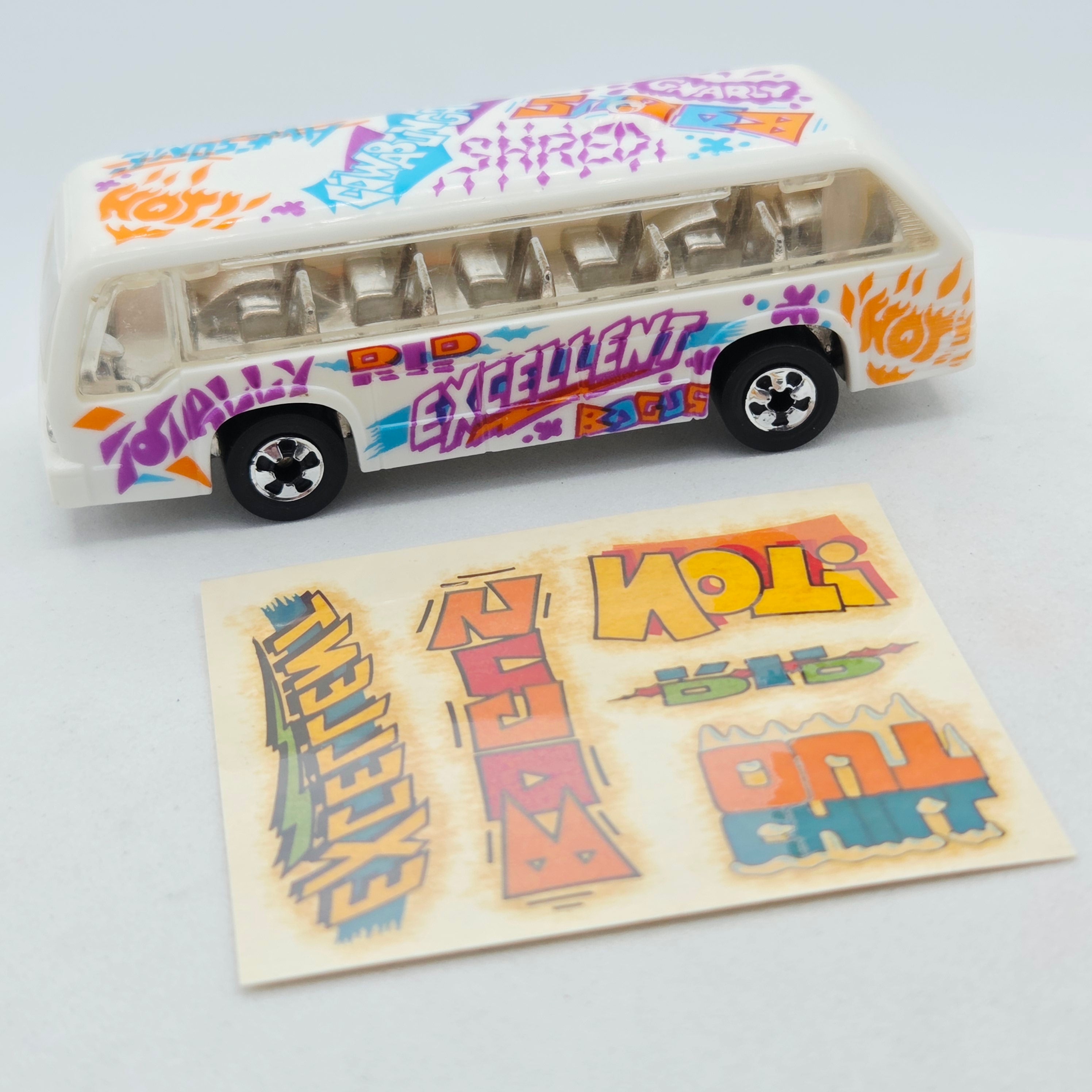 Hot Wheels Rapid Transit Bus Boys, Blackwall - Loose (1992 HW Tattoo Machines)