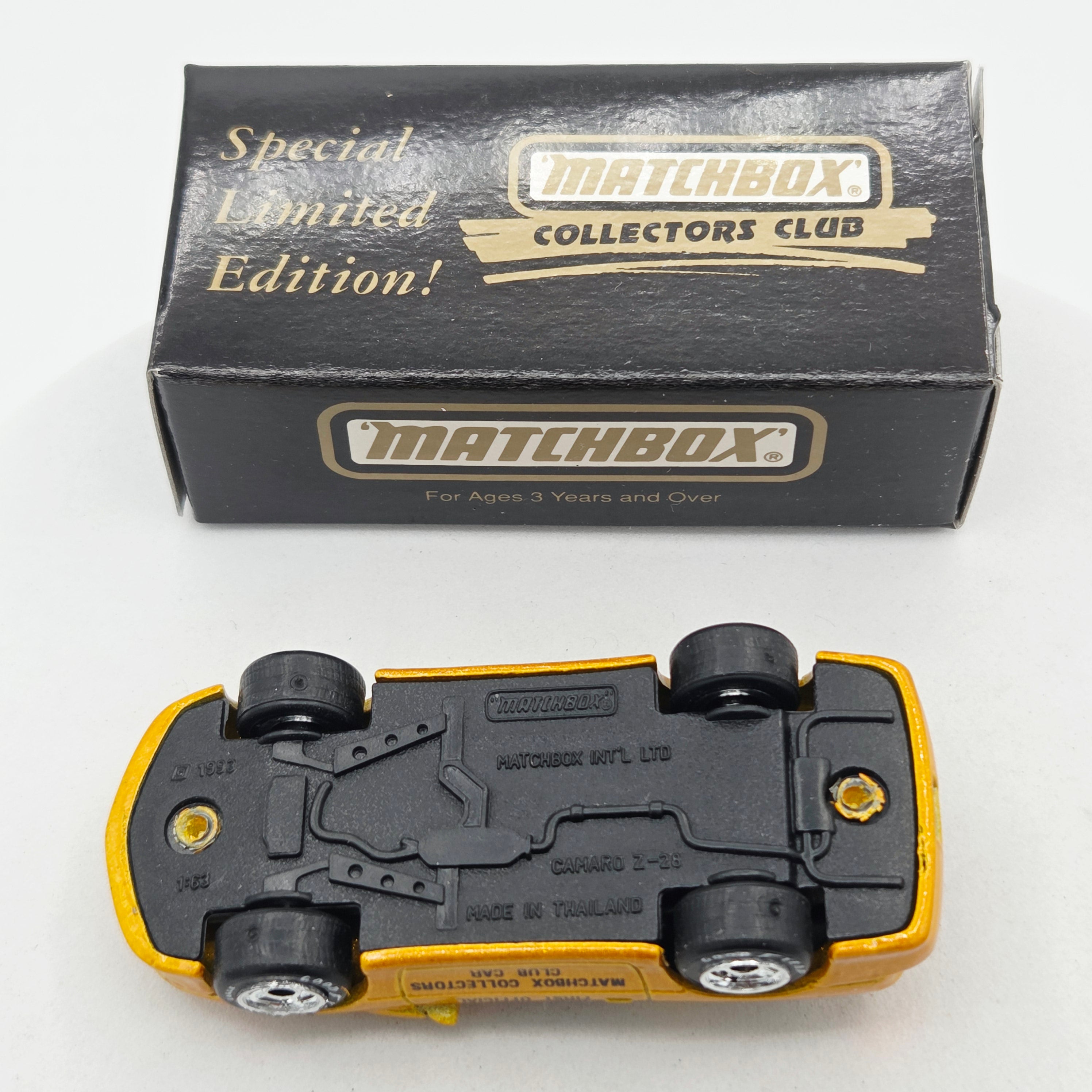 Matchbox Chevrolet Camaro Z-28 "First Official Collector's Club Car" (Color Comp CCi - Code 2)