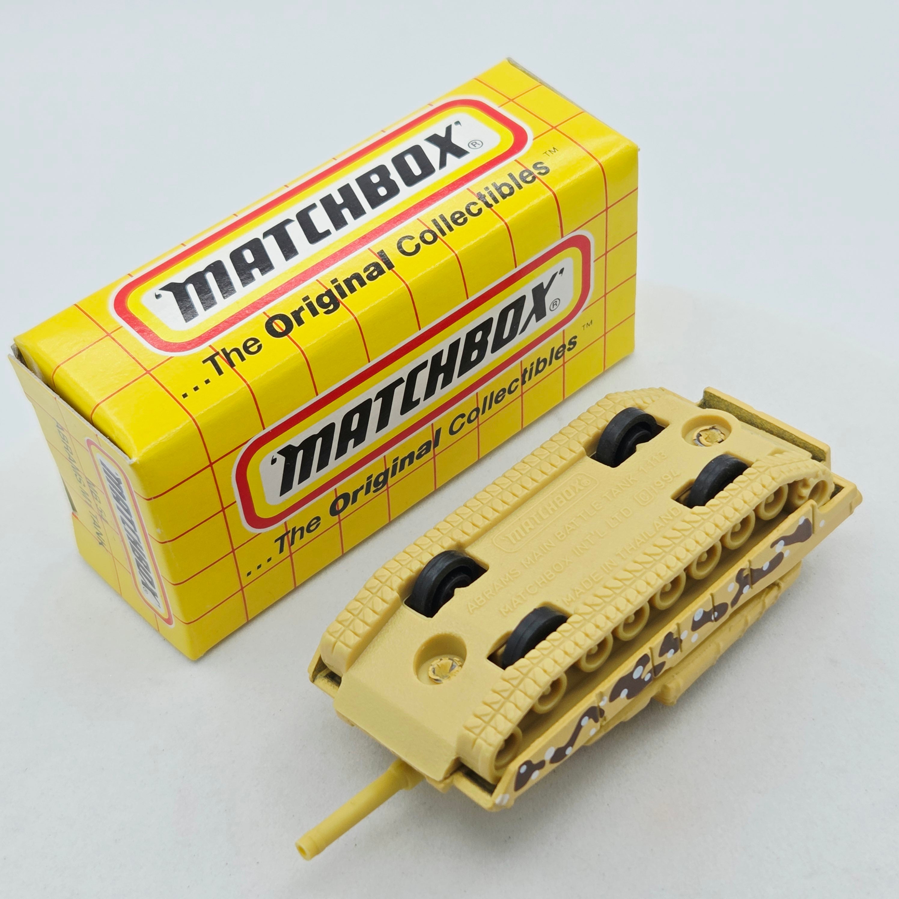 Matchbox M1A1 Abrams Main Battle Tank w/ Original Box (1995 MBX Basic 1-75)