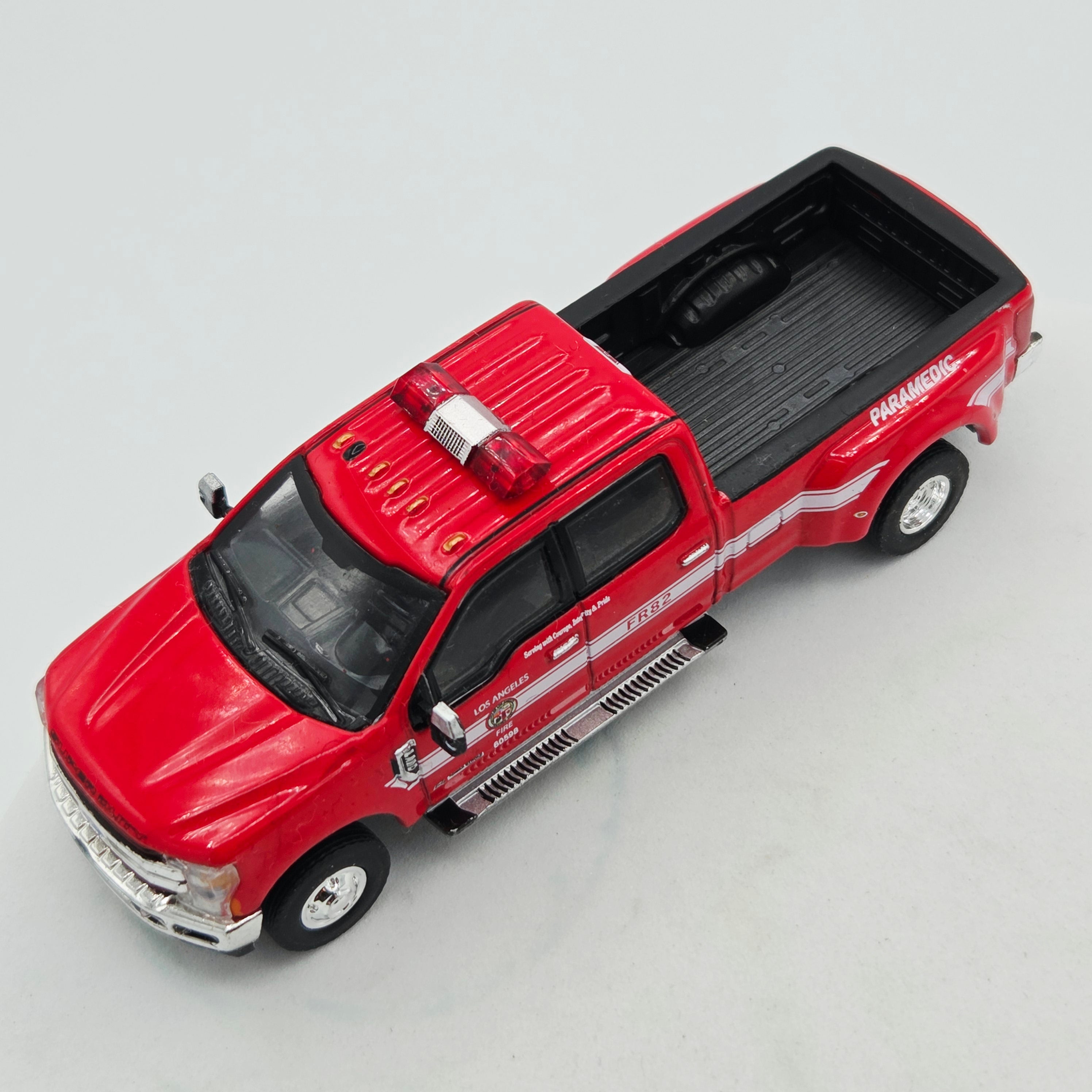 GreenLight '18 Ford F-350 Dually "Los Angeles Fire" LAFD - 1:64, Loose (2026 Fire Rescue Series 5)