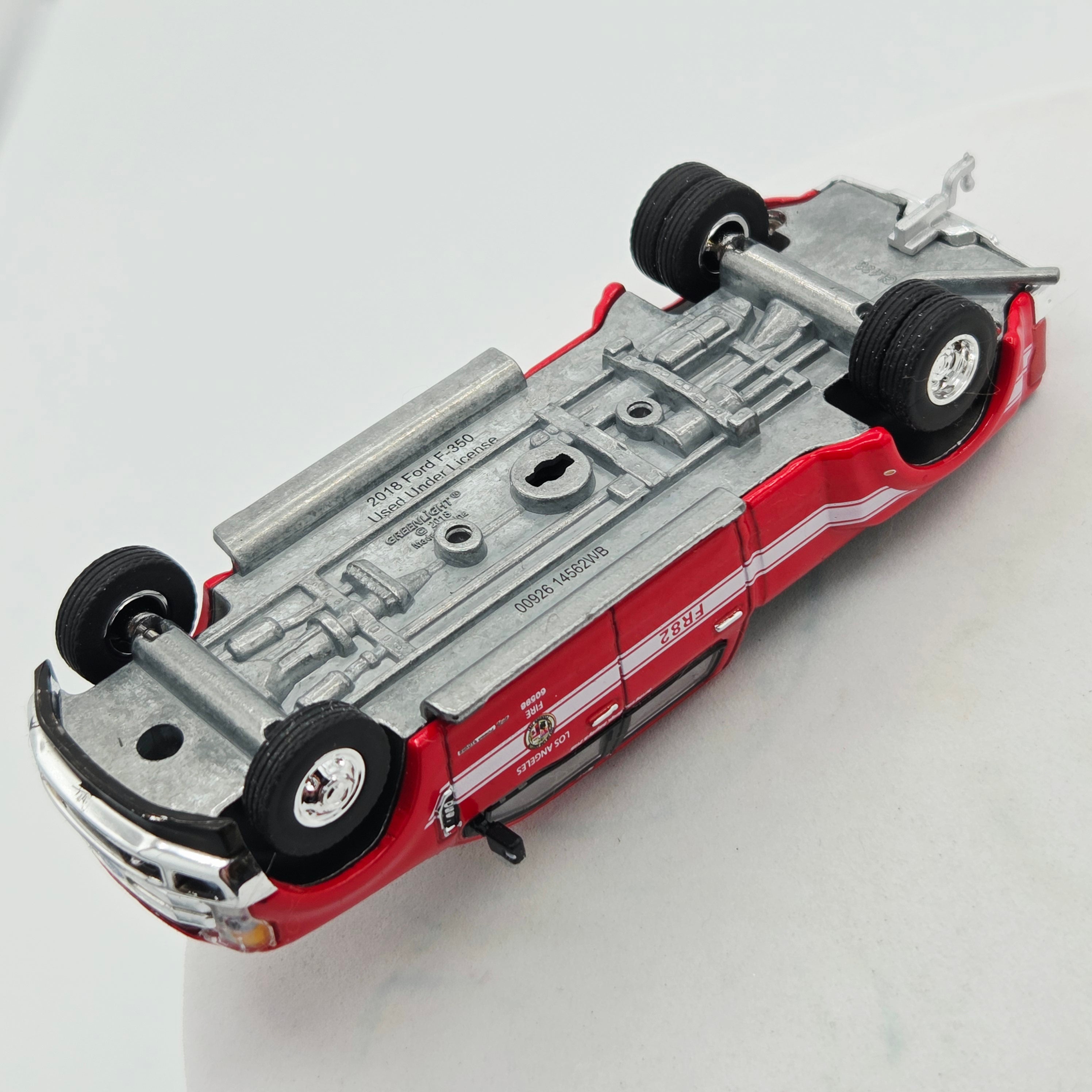 GreenLight '18 Ford F-350 Dually "Los Angeles Fire" LAFD - 1:64, Loose (2026 Fire Rescue Series 5)
