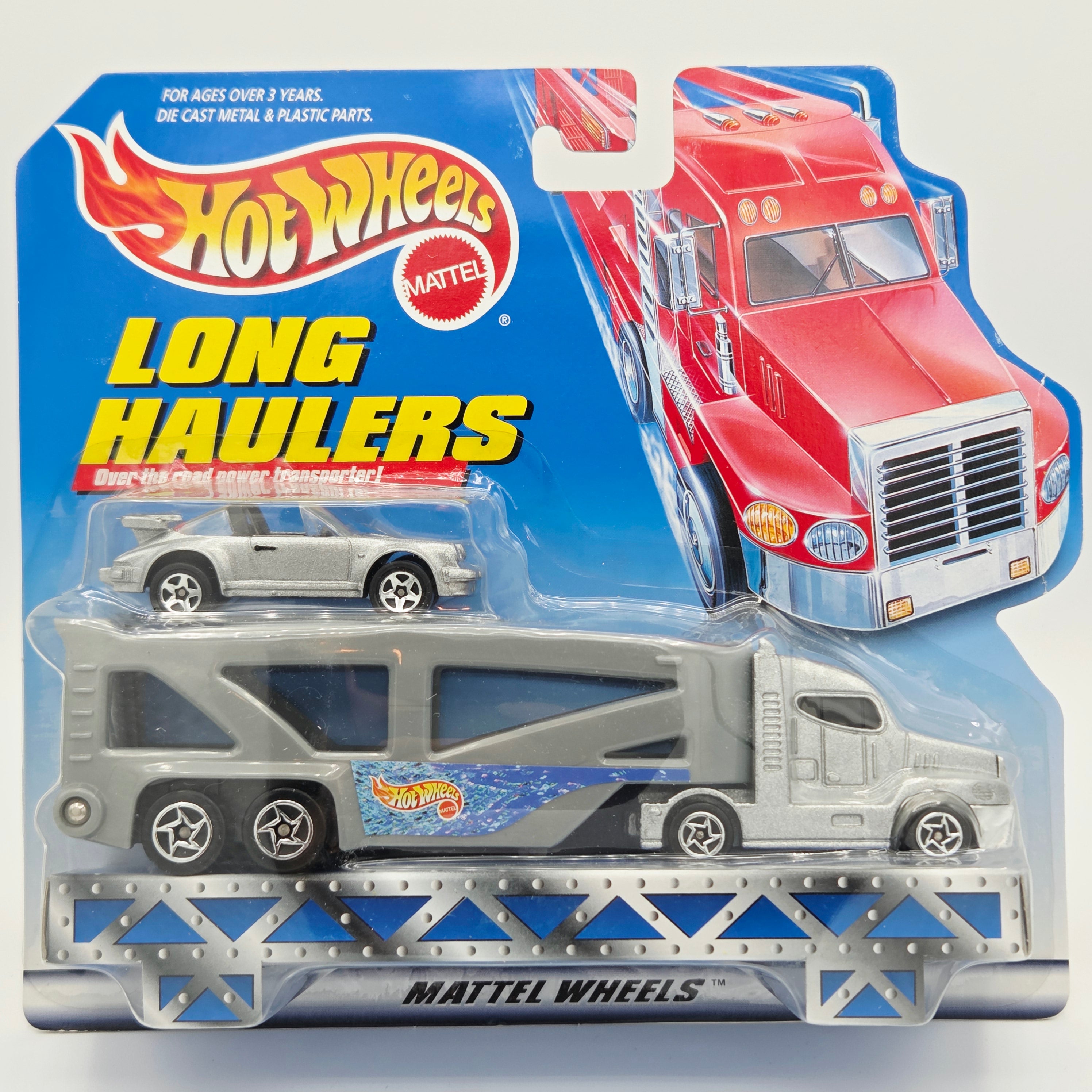 Hot Wheels Exclusive Porsche Targa w/ Semi Truck (1999 Long Haulers)