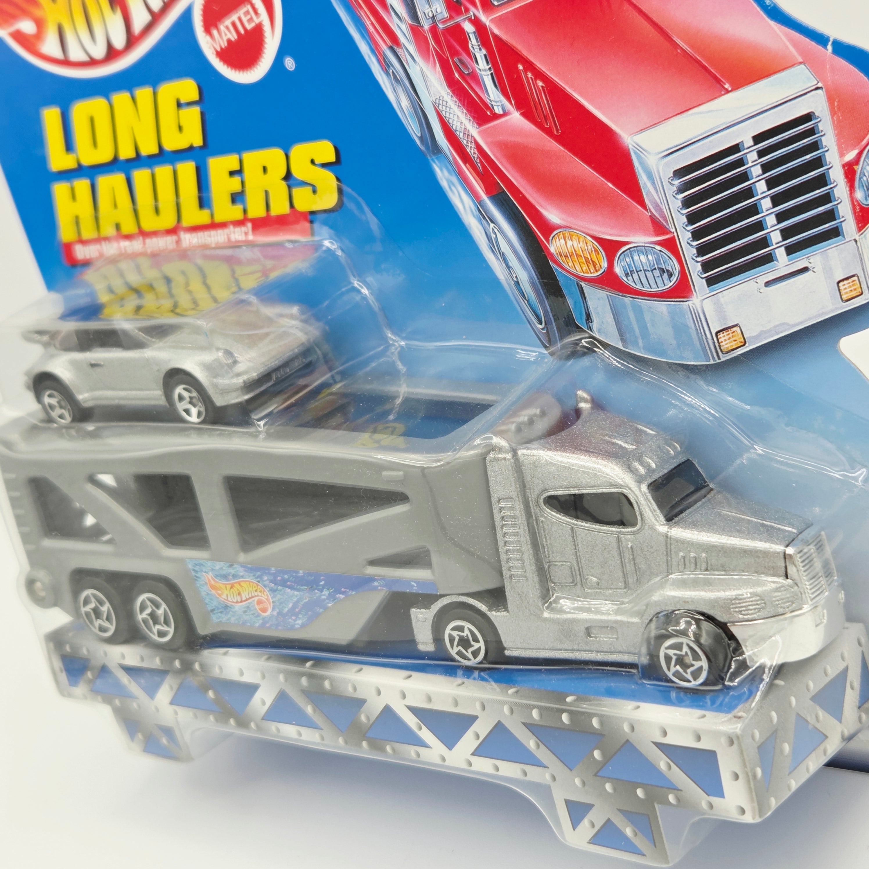 Hot Wheels Exclusive Porsche Targa w/ Semi Truck (1999 Long Haulers)