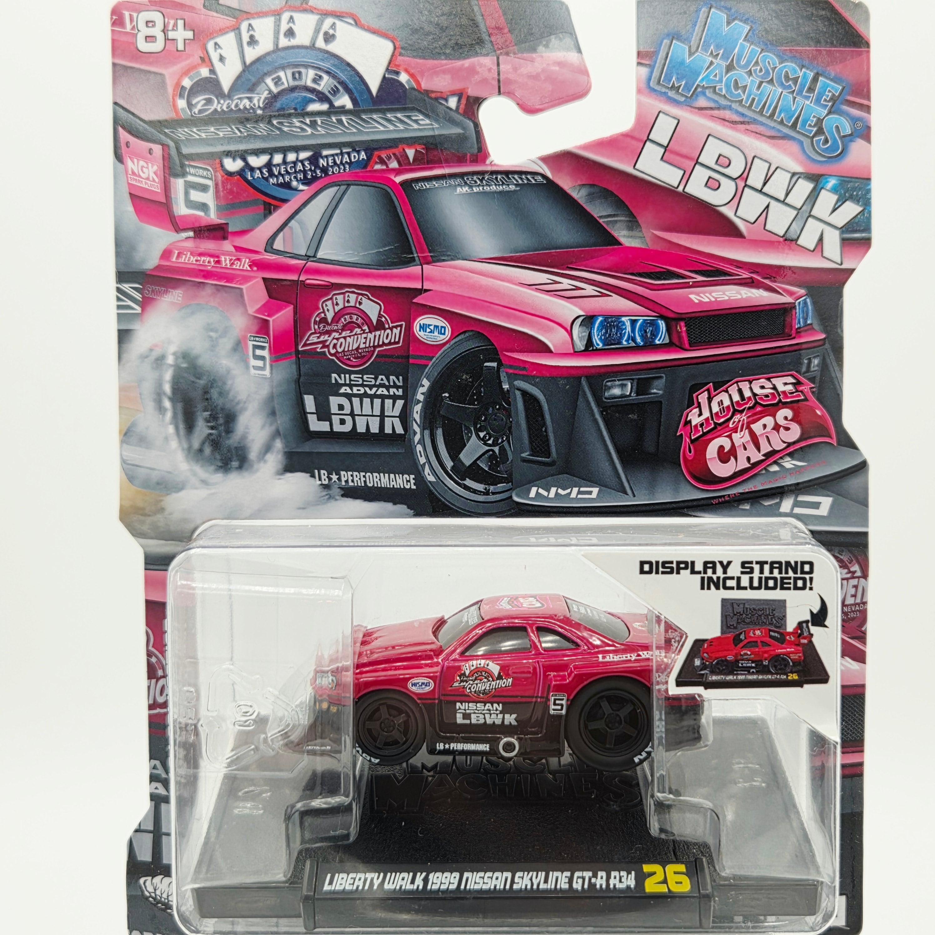 Muscle Machines - Liberty Walk 1999 Nissan Skyline GT-R R34 (2023 Las Vegas Convention Exclusive)