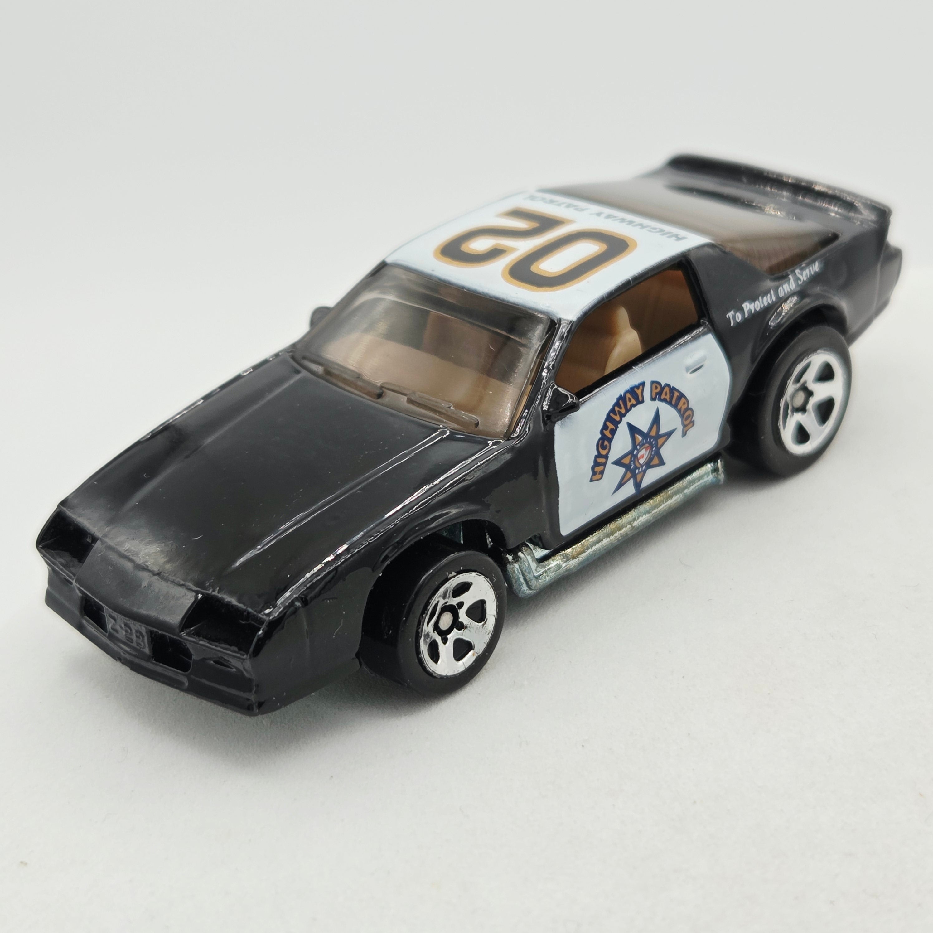 Hot Wheels Blown Camaro Z28 "Highway Patrol" Police Car - 5 Spoke Wheels (1998 Multipack Exclusive)