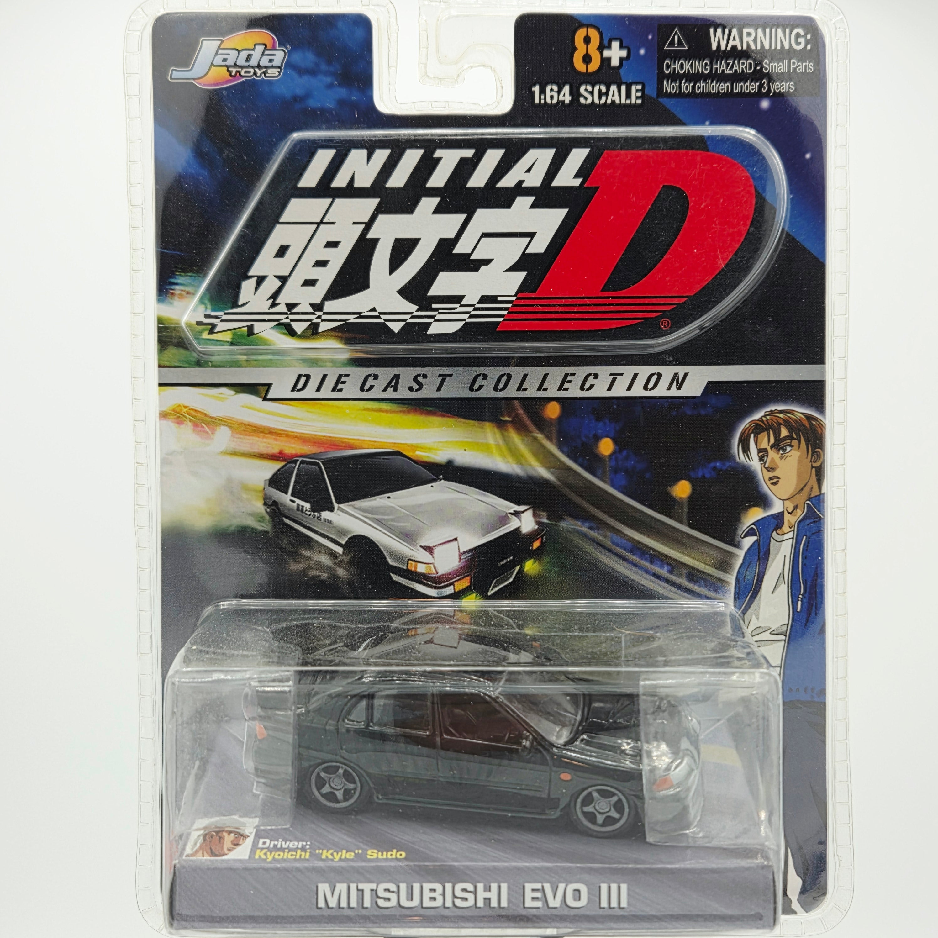 Jada Toys Mitsubishi EVO III - 1:64, Kyoichi "Kyle" Sudo (2004 Initial D)
