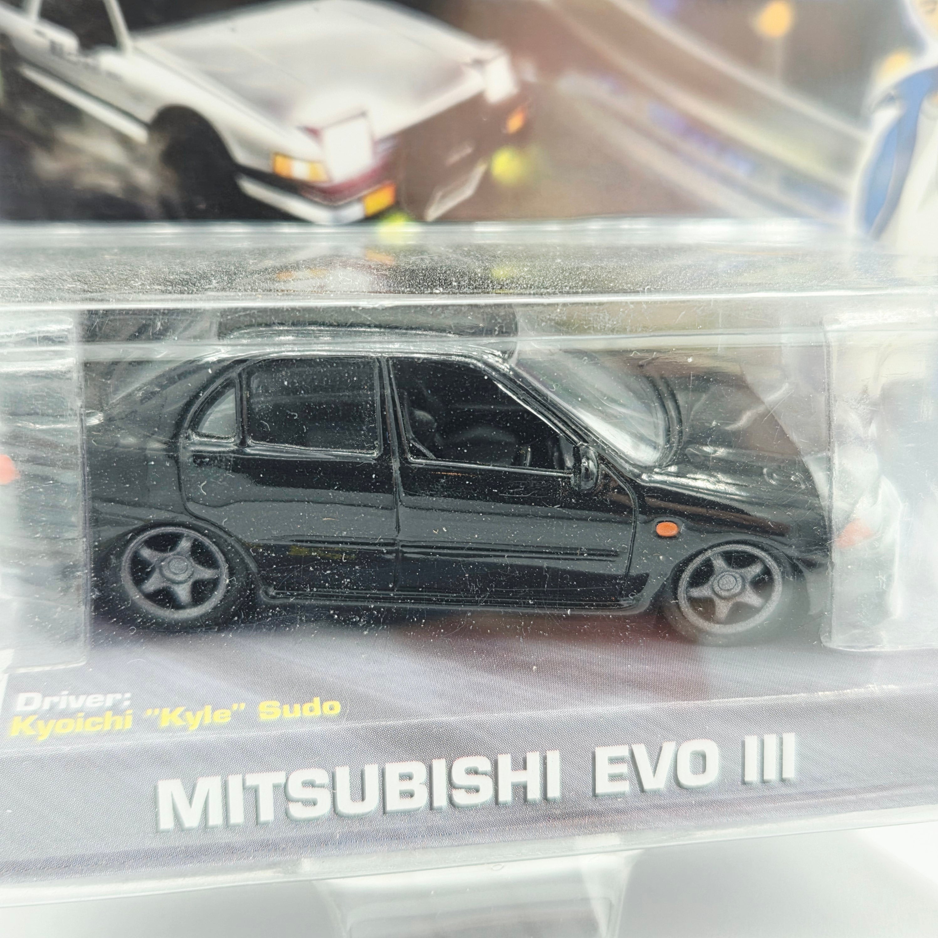 Jada Toys Mitsubishi EVO III - 1:64, Kyoichi "Kyle" Sudo (2004 Initial D)