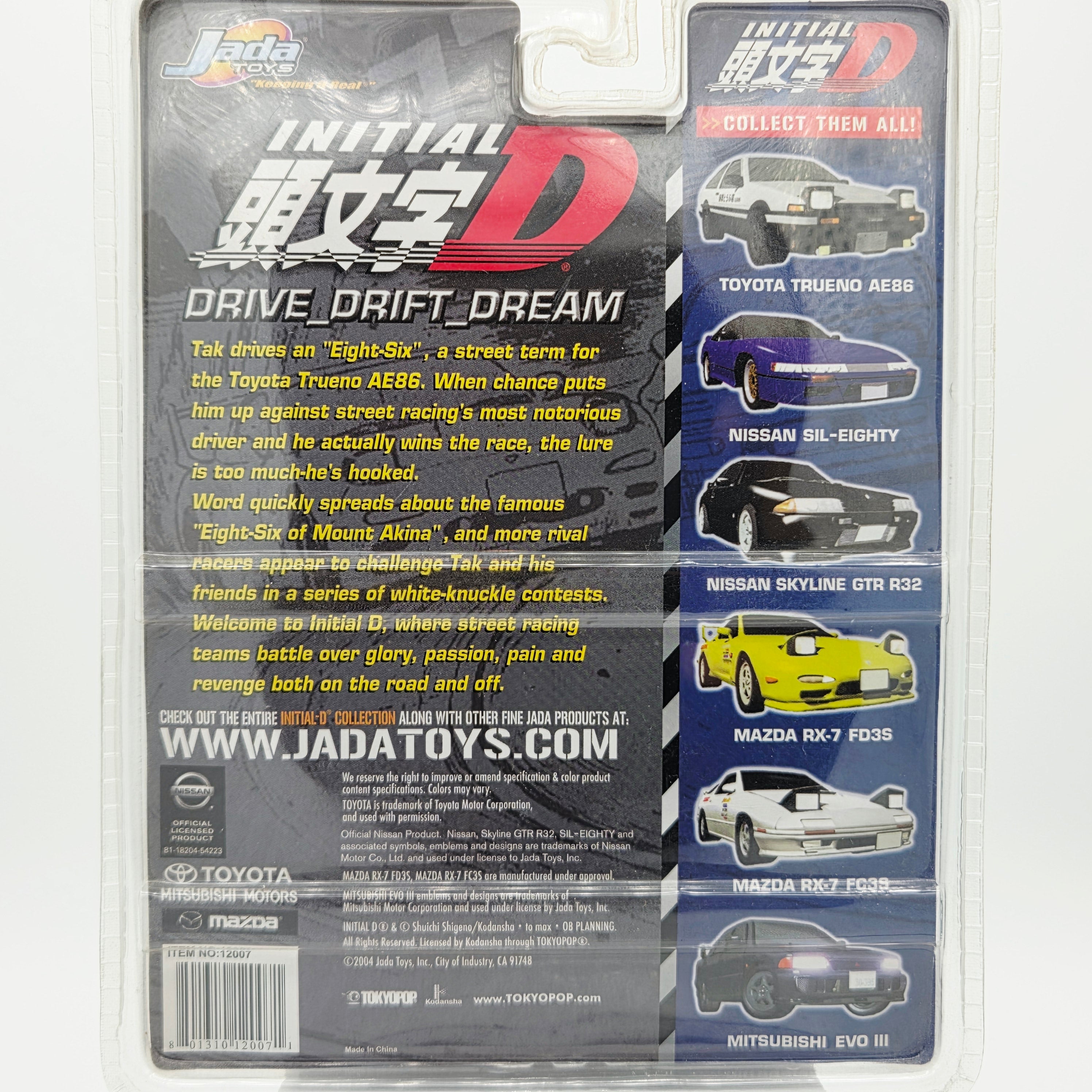 Jada Toys Mitsubishi EVO III - 1:64, Kyoichi "Kyle" Sudo (2004 Initial D)