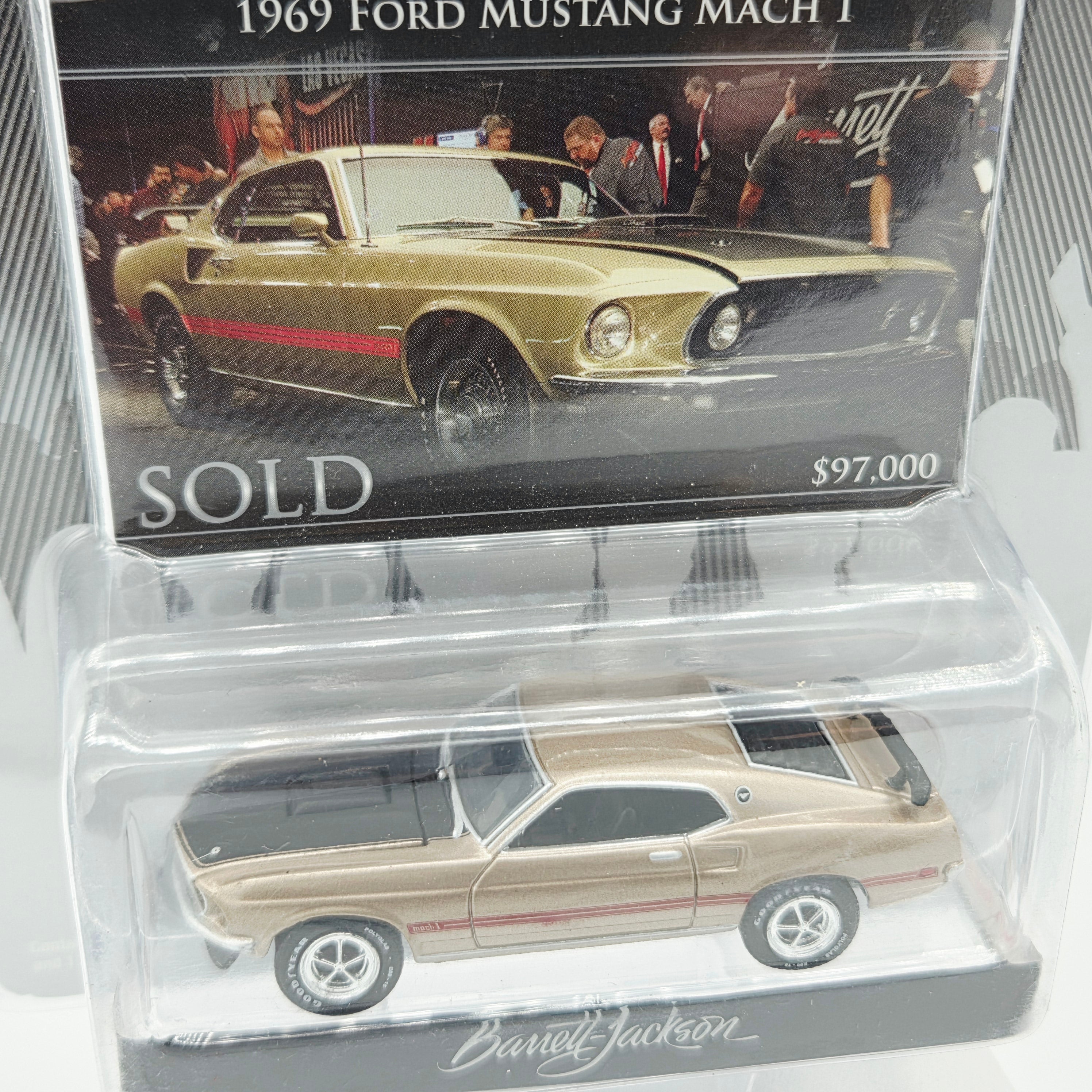 GreenLight '69 Ford Mustang Mach 1 - 1:64 (2008 Auction Block - Barrett Jackson)