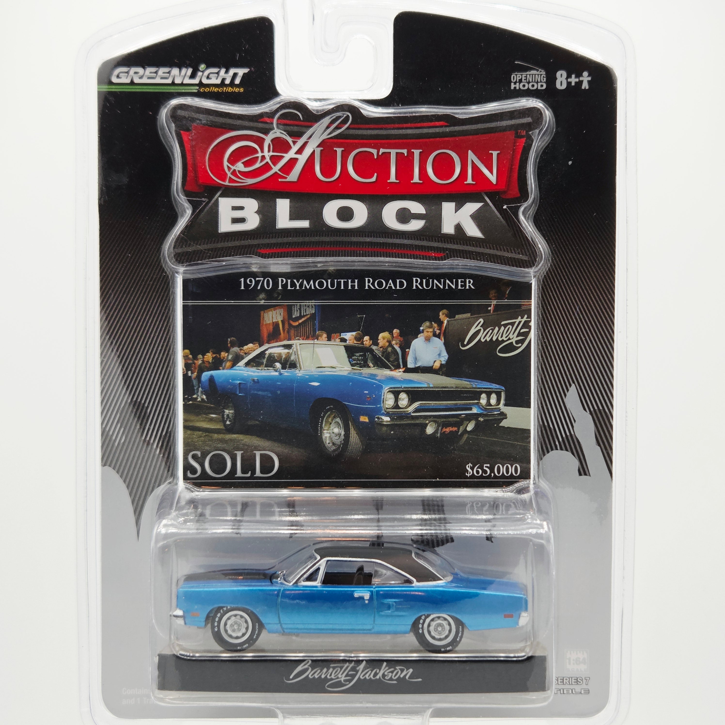 GreenLight '70 Plymouth Road Runner - 1:64 (2008 Auction Block - Barrett Jackson)