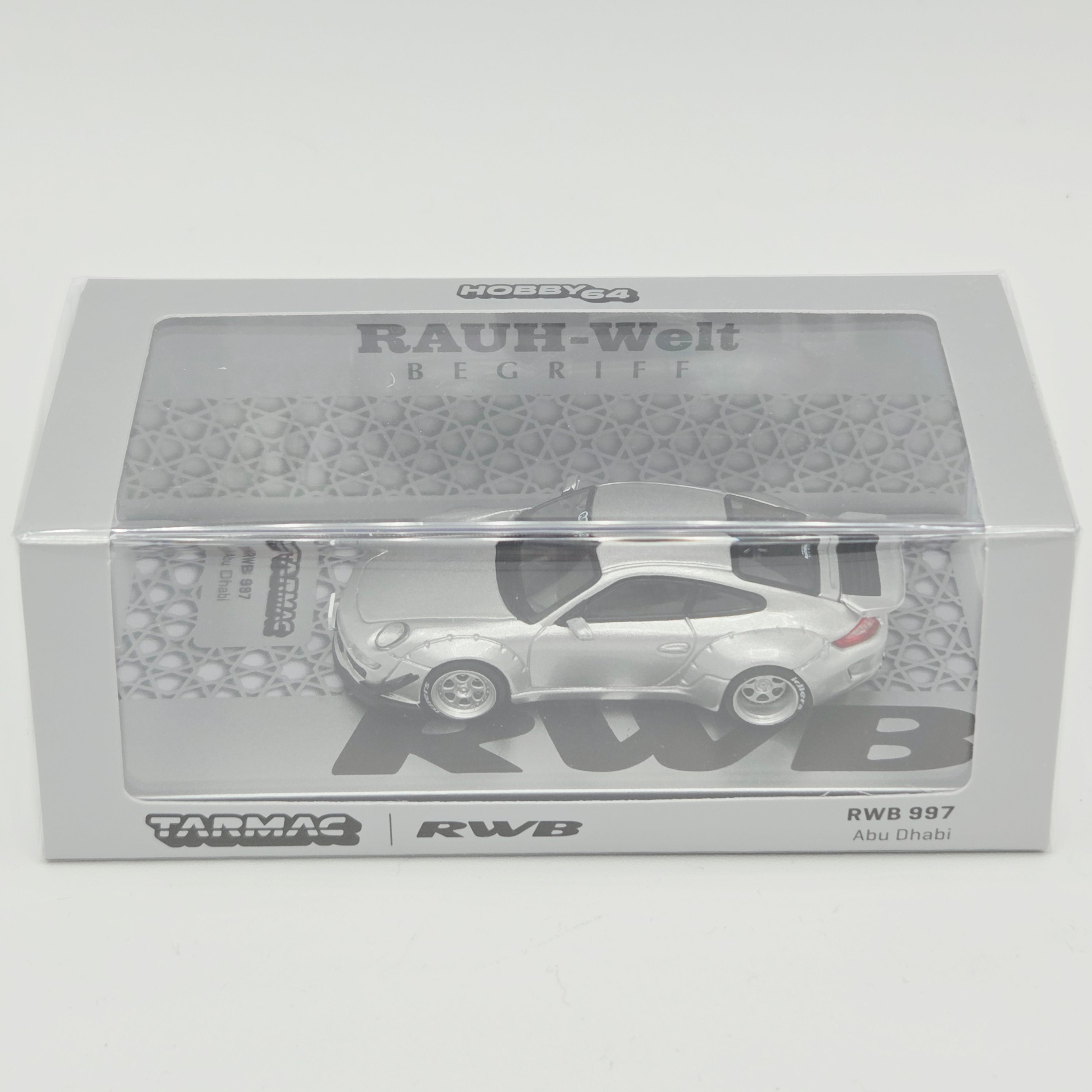 Tarmac Works RWB Porsche 997 Abu Dhabi - 1:64, Silver (2024 Hobby64)
