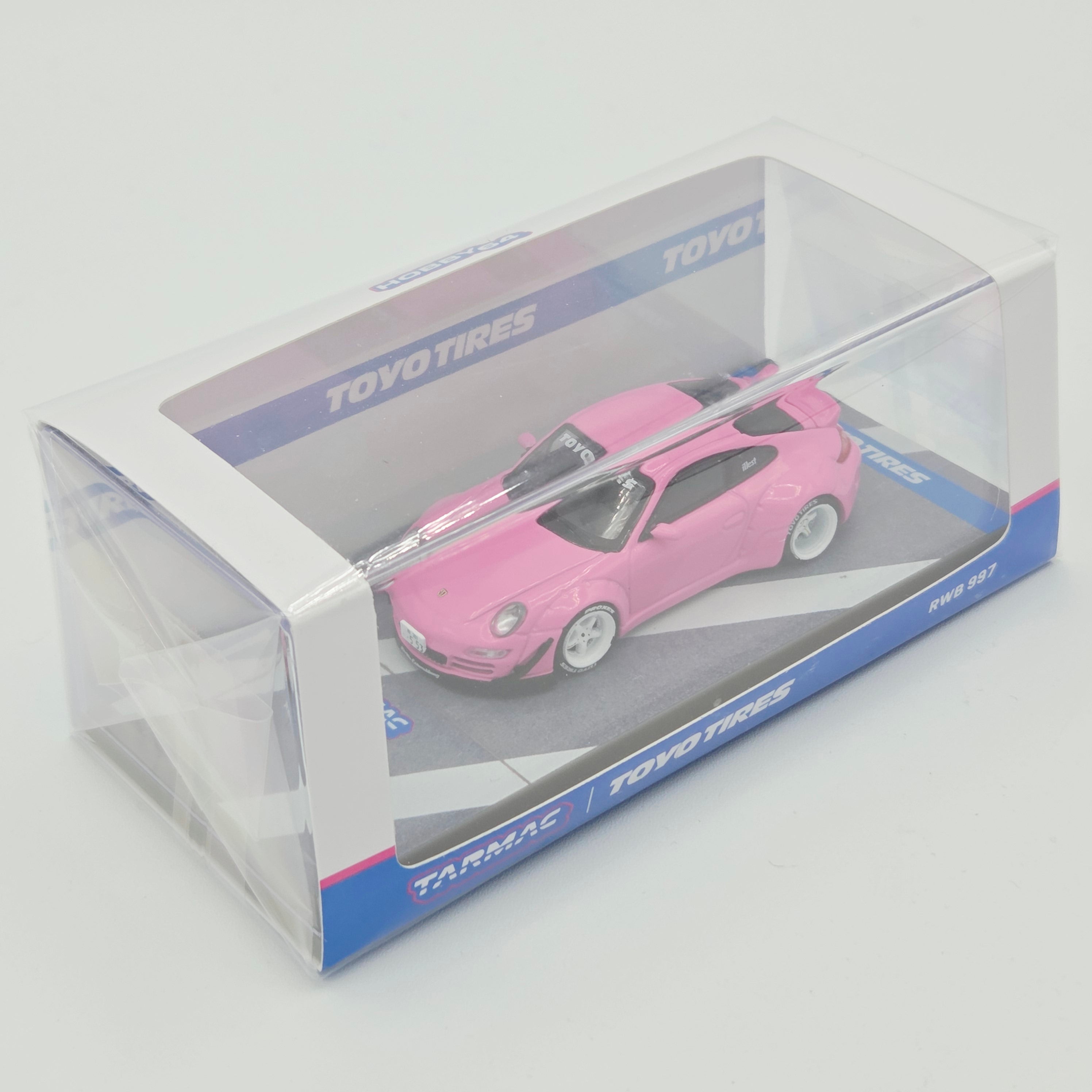Tarmac Works RWB Porsche 997 - 1:64 scale, Toyo Tires, Pink (2024 Hobby64)