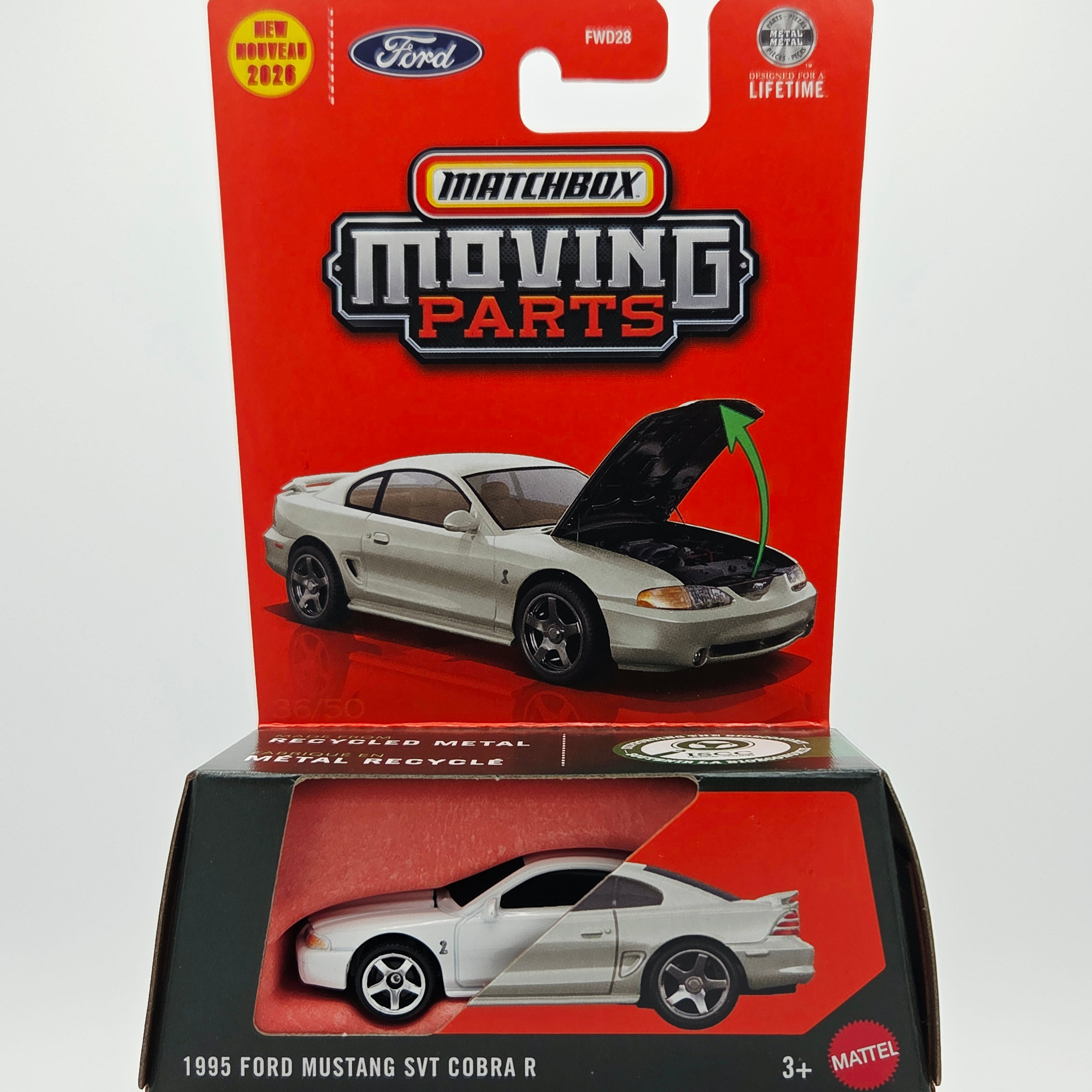 Matchbox '95 Ford Mustang SVT Cobra R (2026 Moving Parts Mix 7 P)