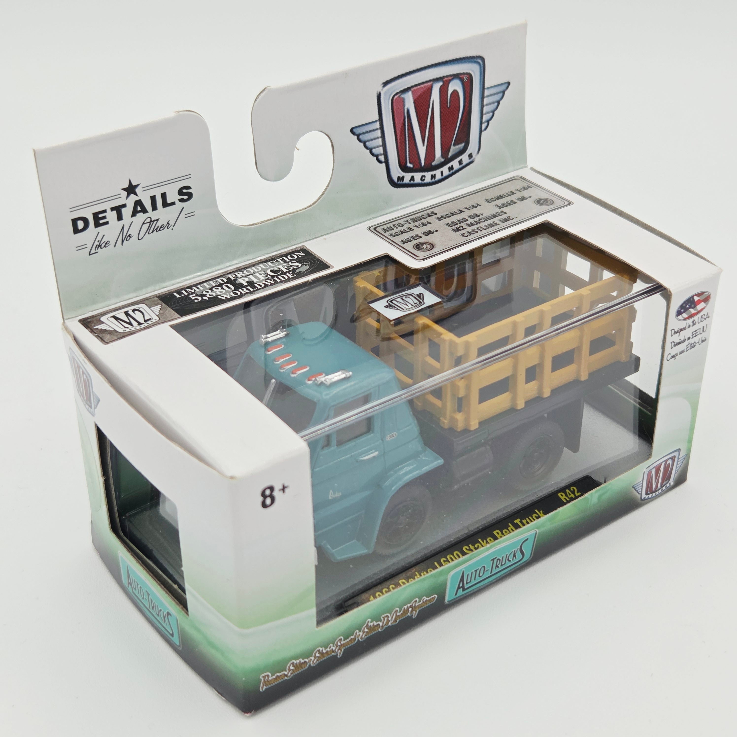 M2 Machines '66 Dodge L600 Stake Bed Truck - 1:64 (2017 Auto-Trucks R42)