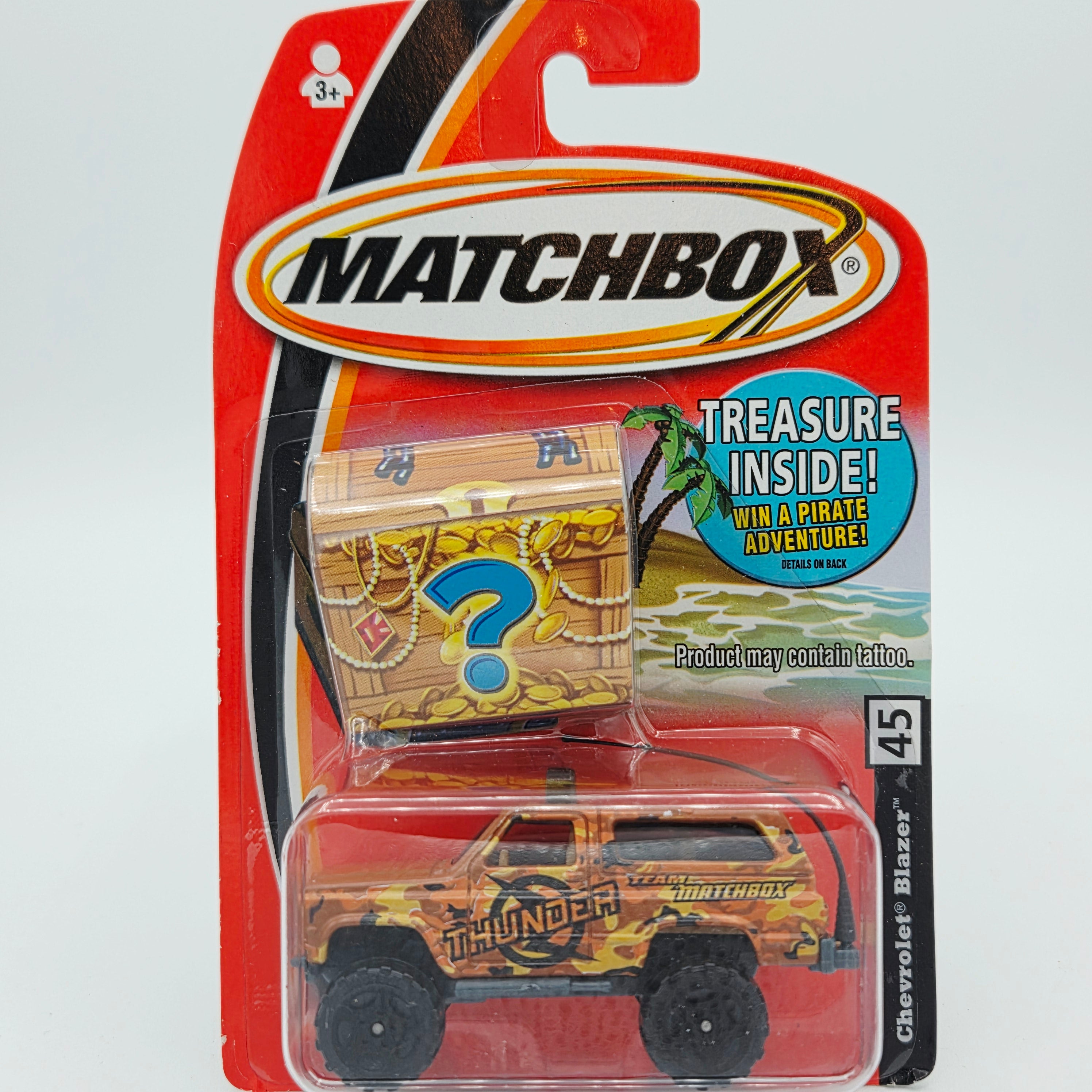 Matchbox '89 Chevy Blazer 4x4 "Thunder" (2005 MBX Basic - Buried Treasure)