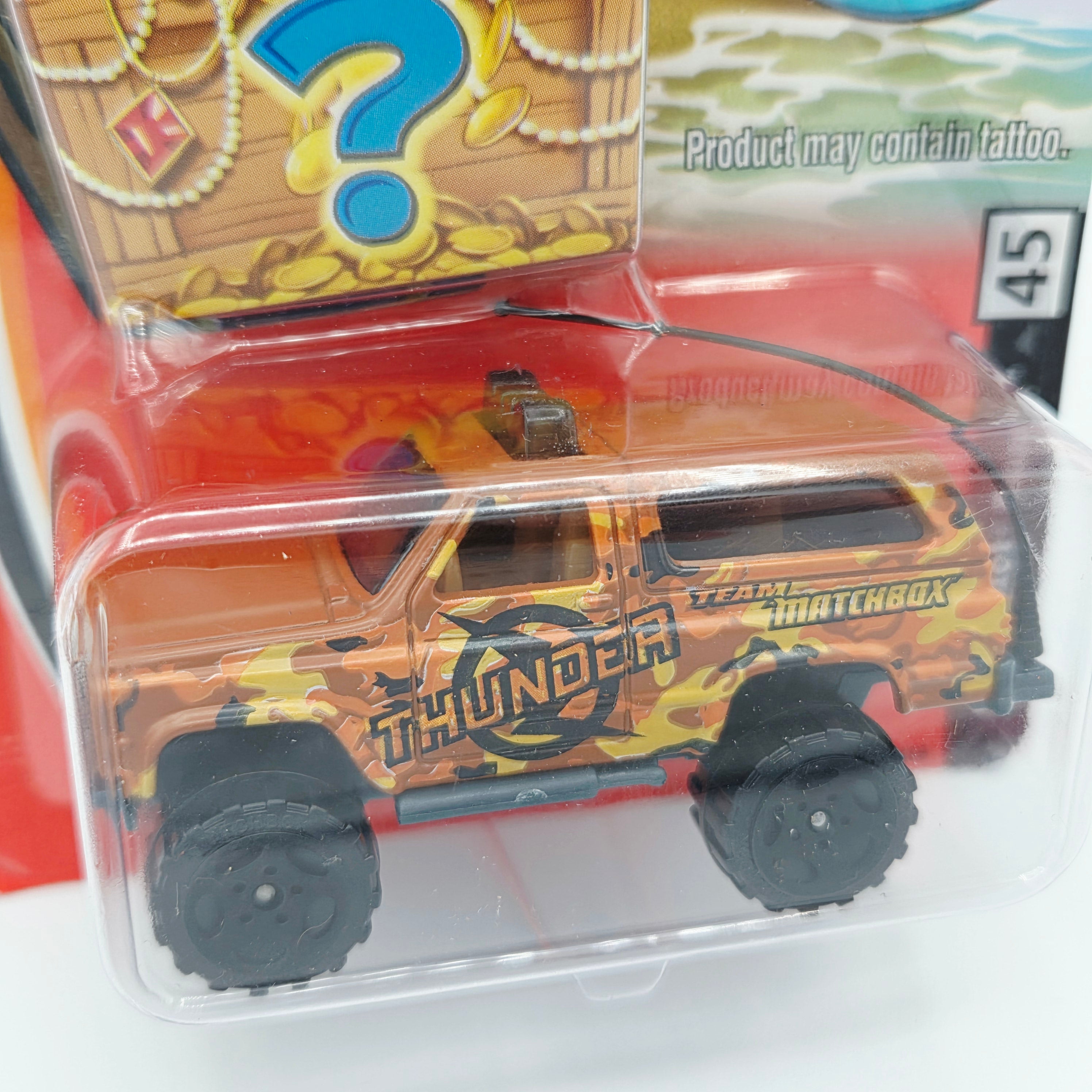Matchbox '89 Chevy Blazer 4x4 "Thunder" (2005 MBX Basic - Buried Treasure)