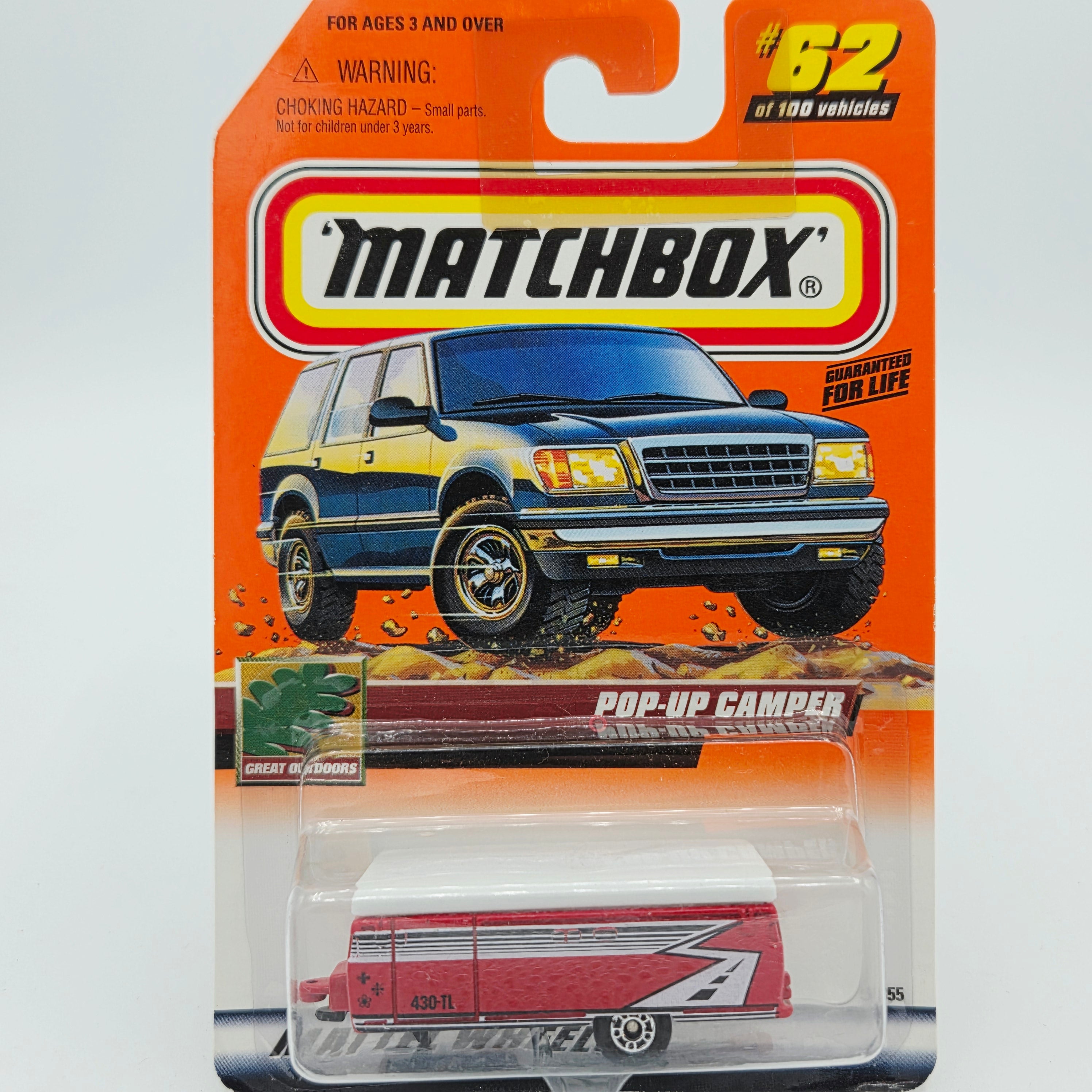 Matchbox Pop Up Camper Trailer (2000 MBX Basic - Great Outdoors)
