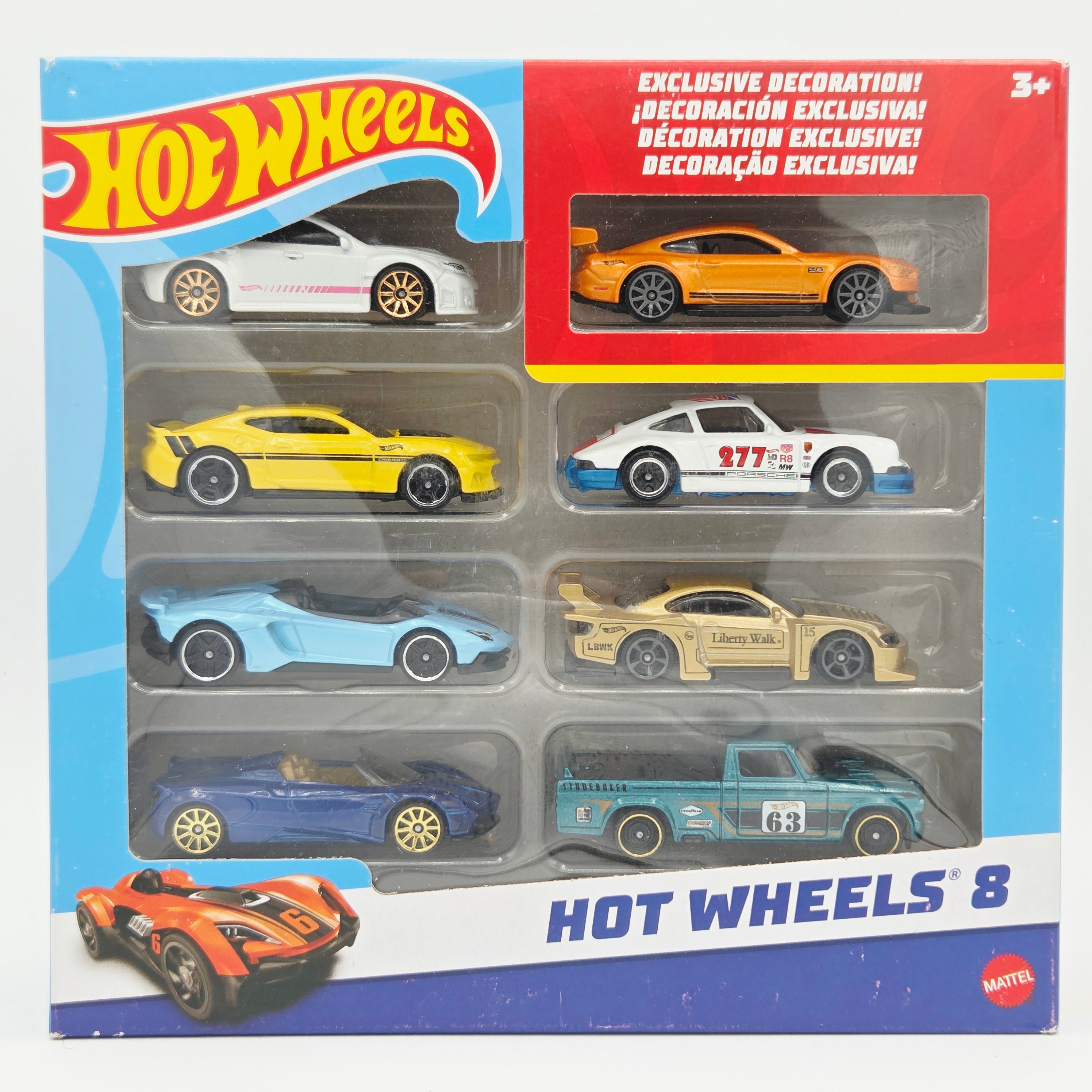Hot Wheels 8 Pack - Exclusive Custom '18 Ford Mustang (2023 Multipack)