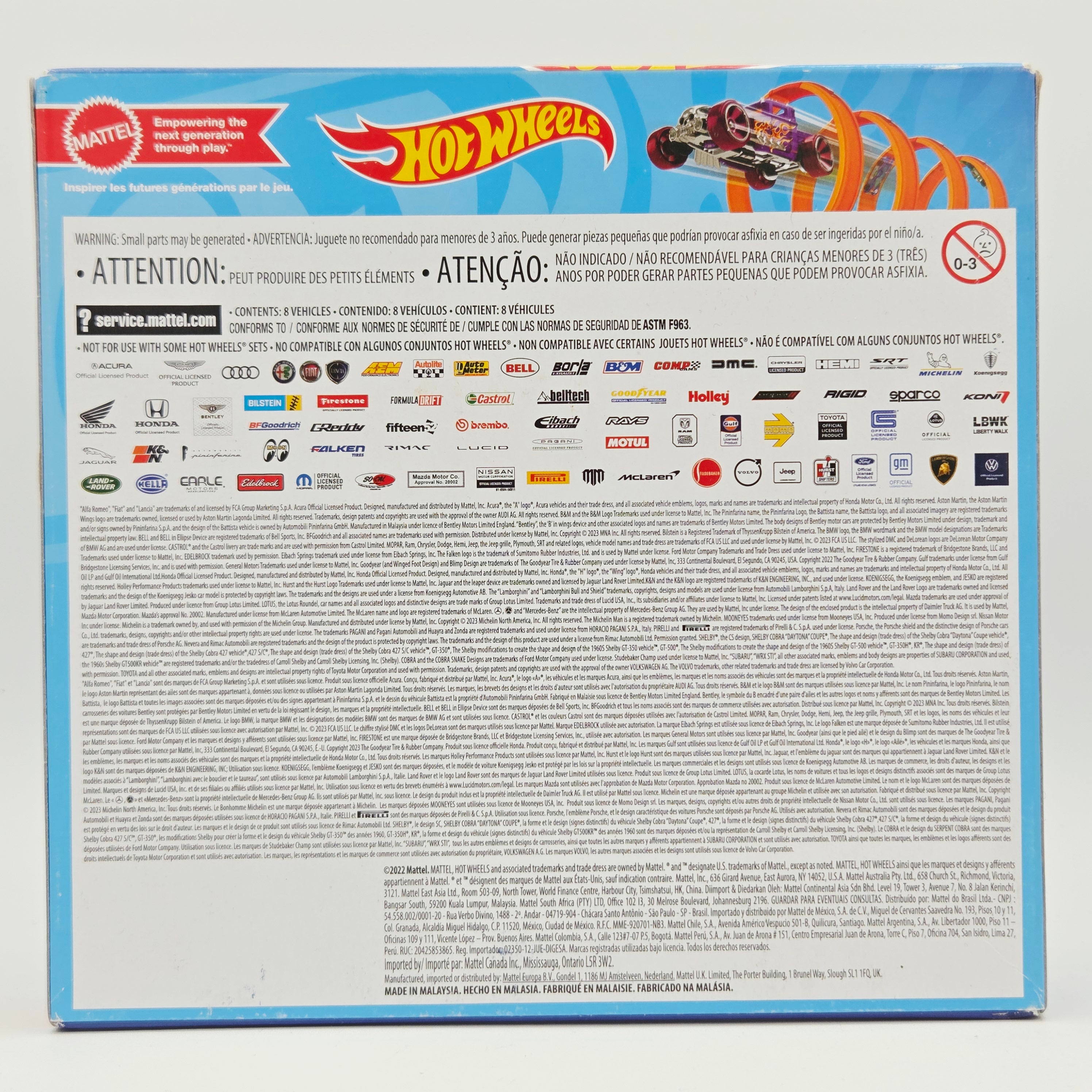 Hot Wheels 8 Pack - Exclusive Custom '18 Ford Mustang (2023 Multipack)