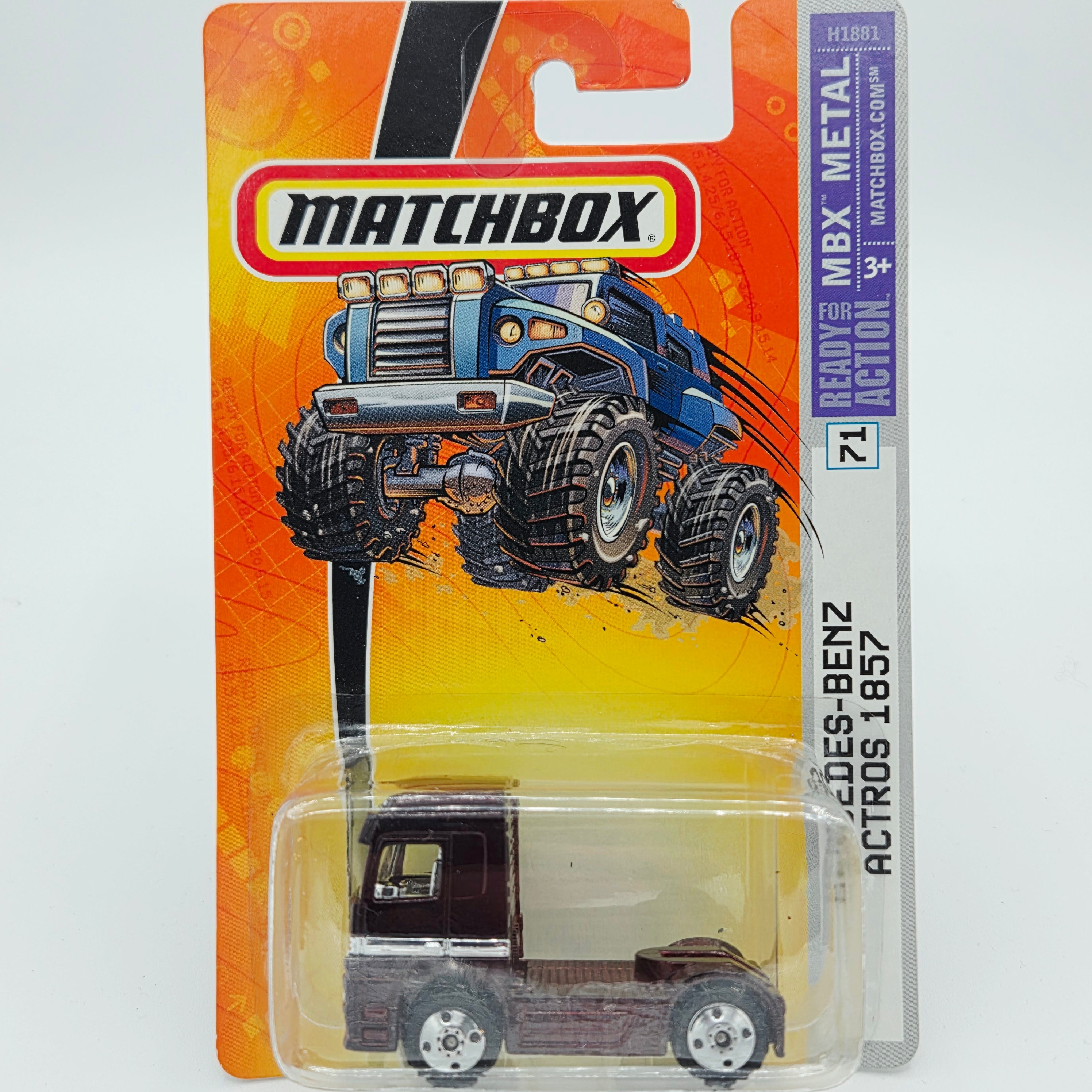 Matchbox Mercedes-Benz Actros 1857 Semi Cab (2005 MBX Basic - Metal)