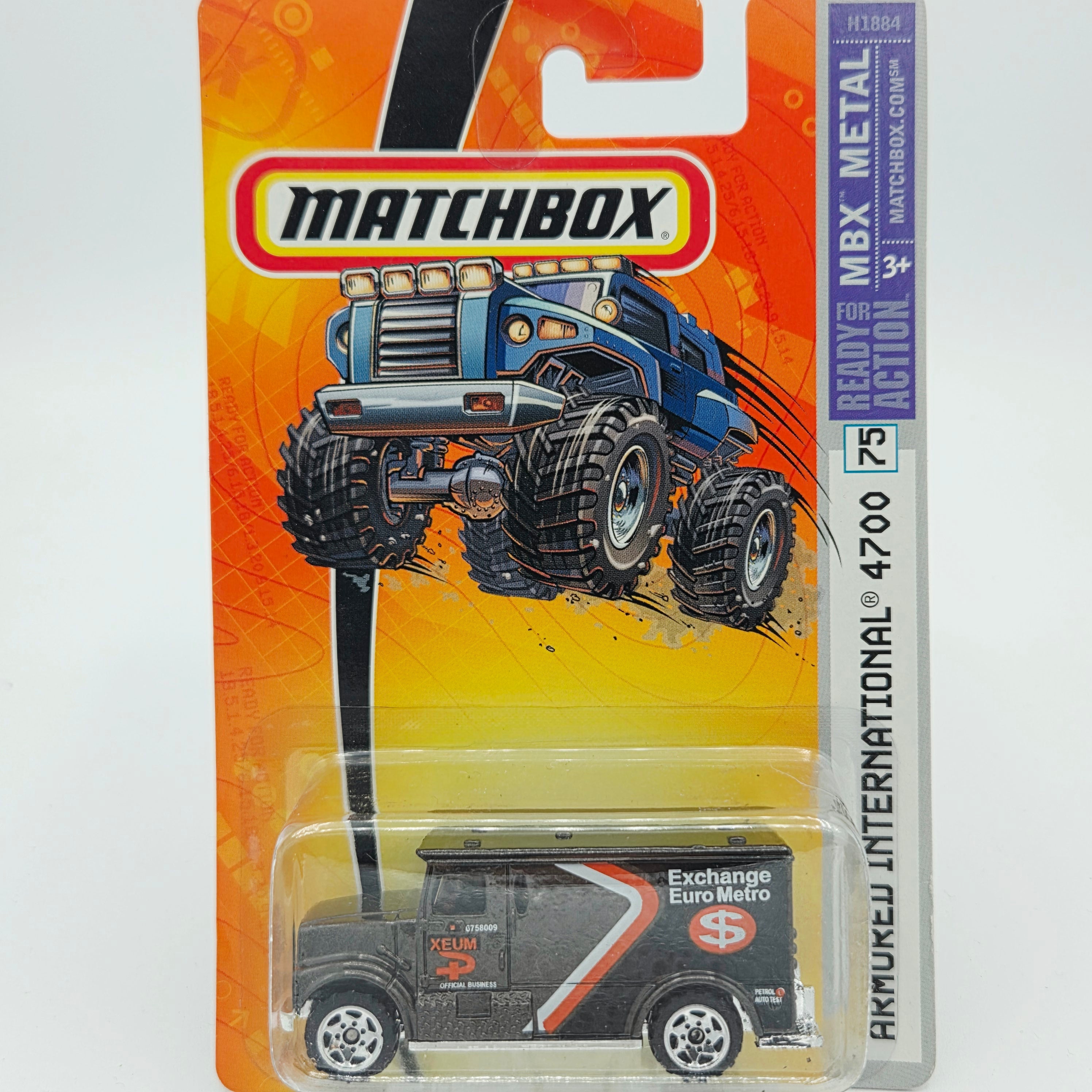 Matchbox International 4700 Armored Car "Exchange Euro Metro" (2005 MBX Basic - Metal)