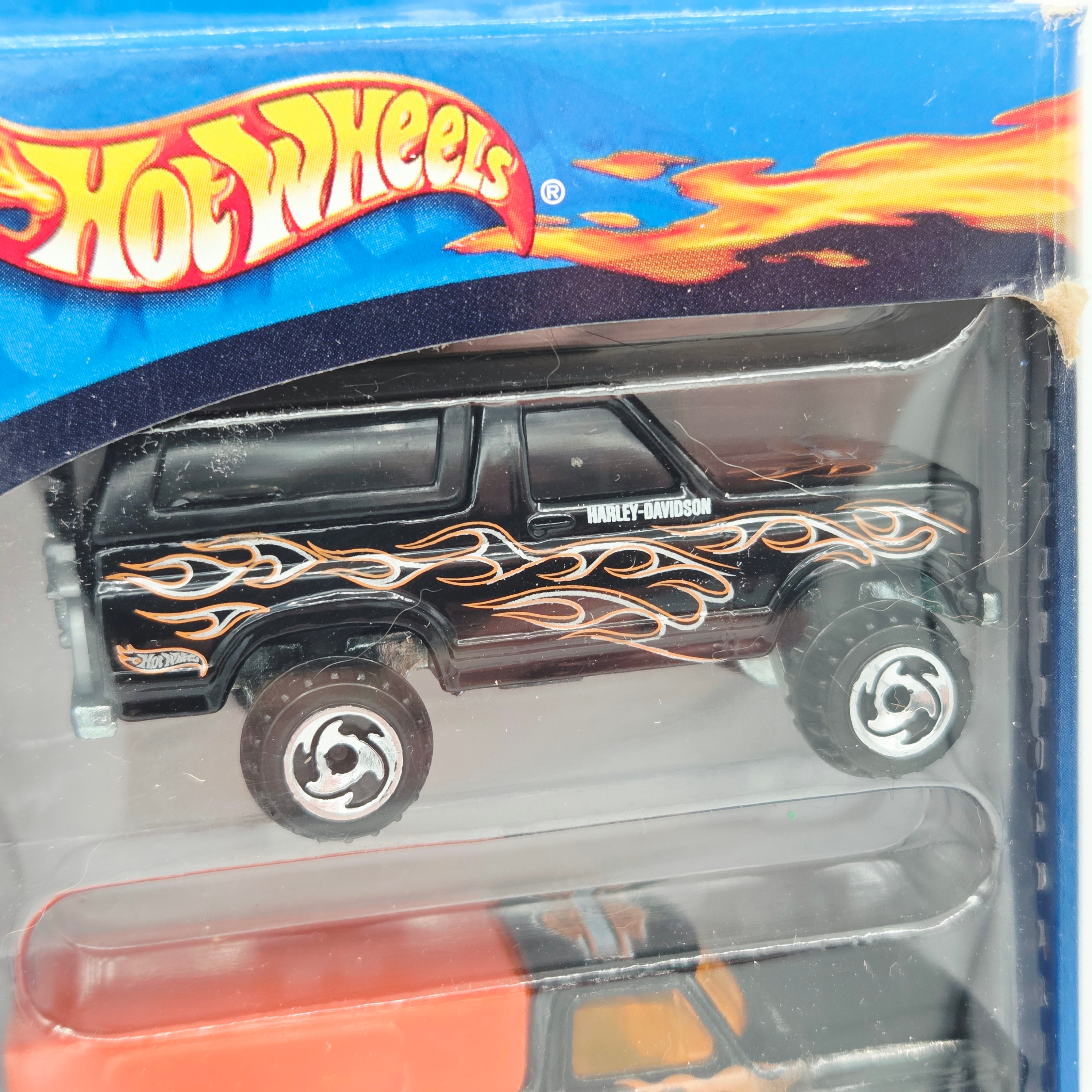 Hot Wheels Harley Davidson 5 Pack - Exclusive Designs - Ford Bronco, Panel, Pickup (2000)