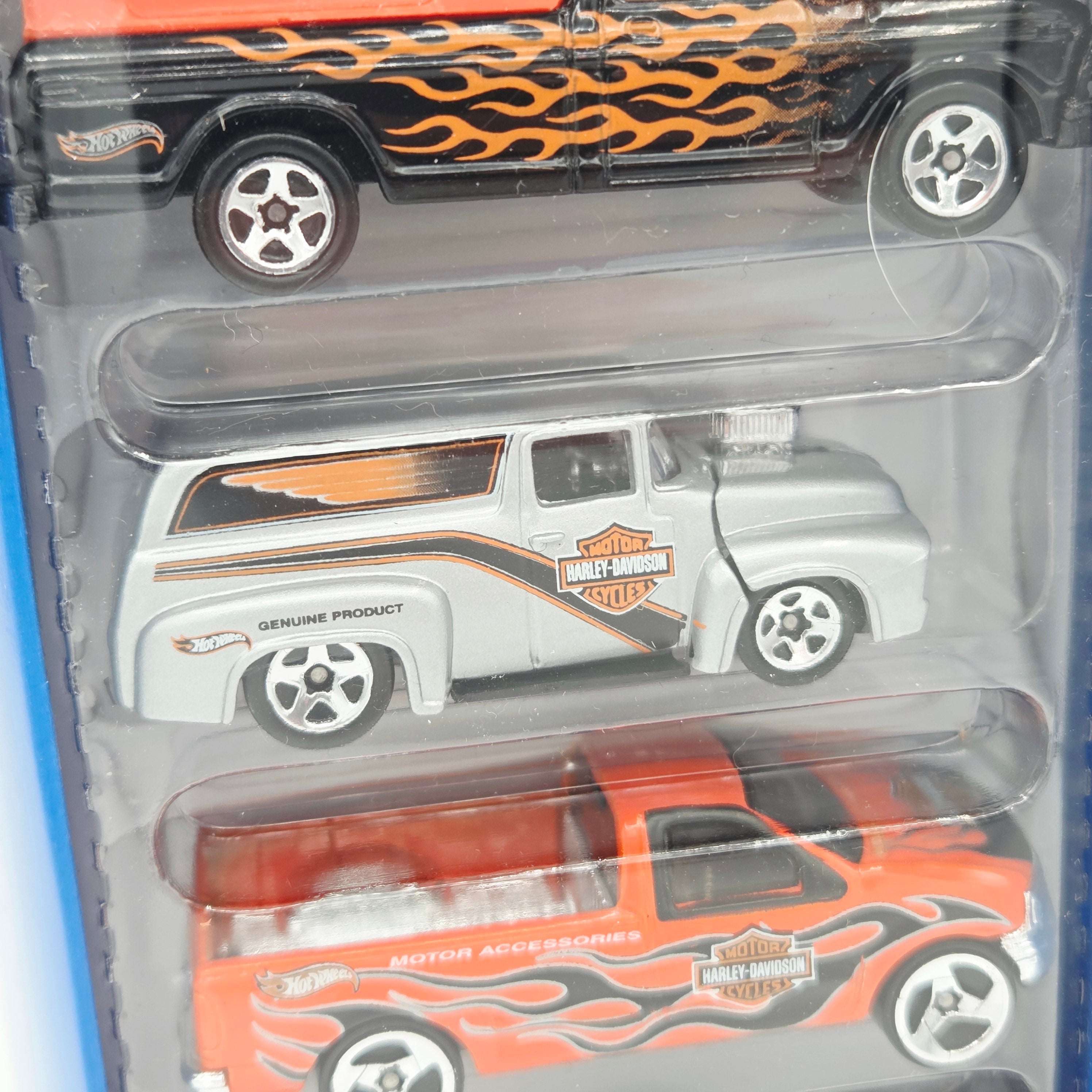 Hot Wheels Harley Davidson 5 Pack - Exclusive Designs - Ford Bronco, Panel, Pickup (2000)