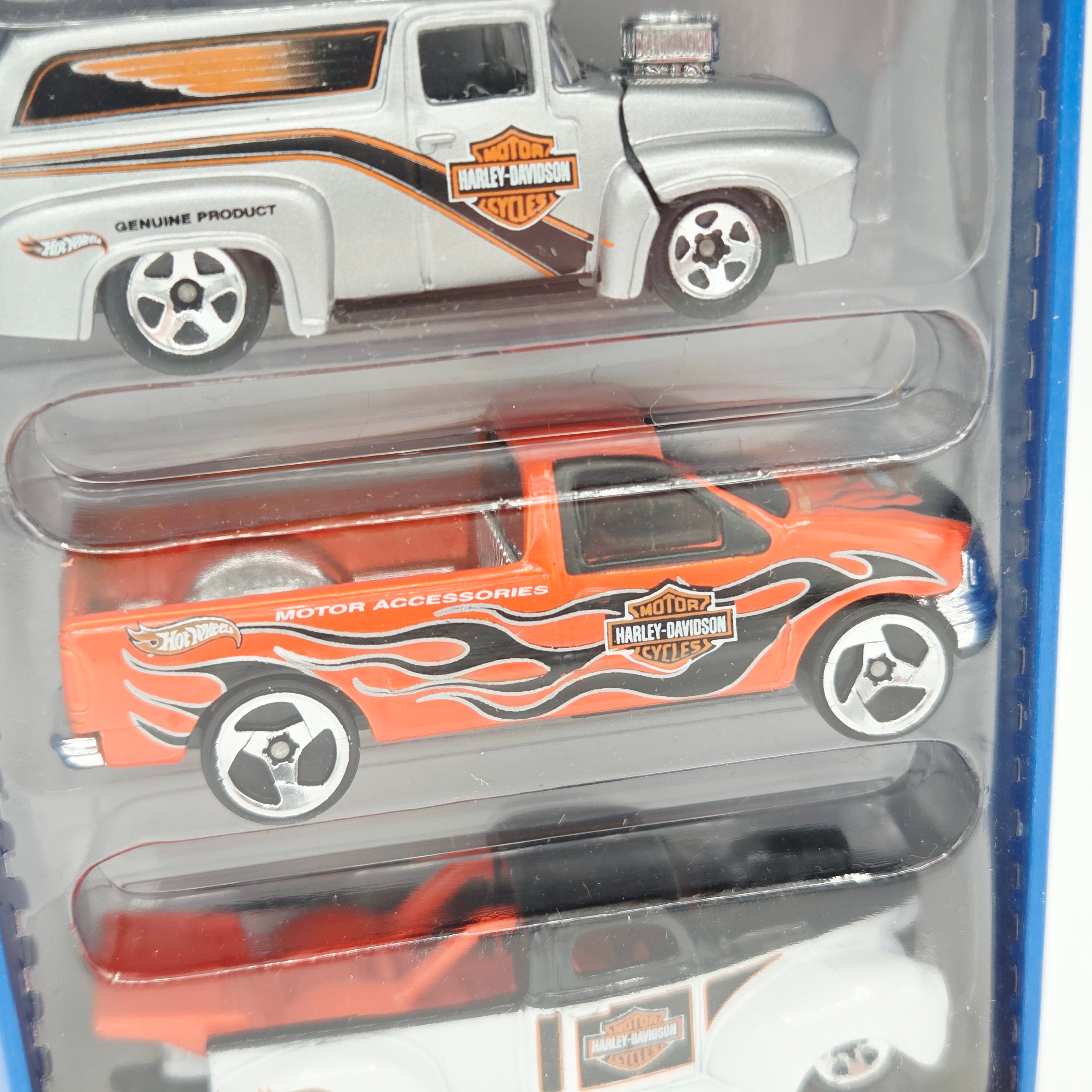 Hot Wheels Harley Davidson 5 Pack - Exclusive Designs - Ford Bronco, Panel, Pickup (2000)