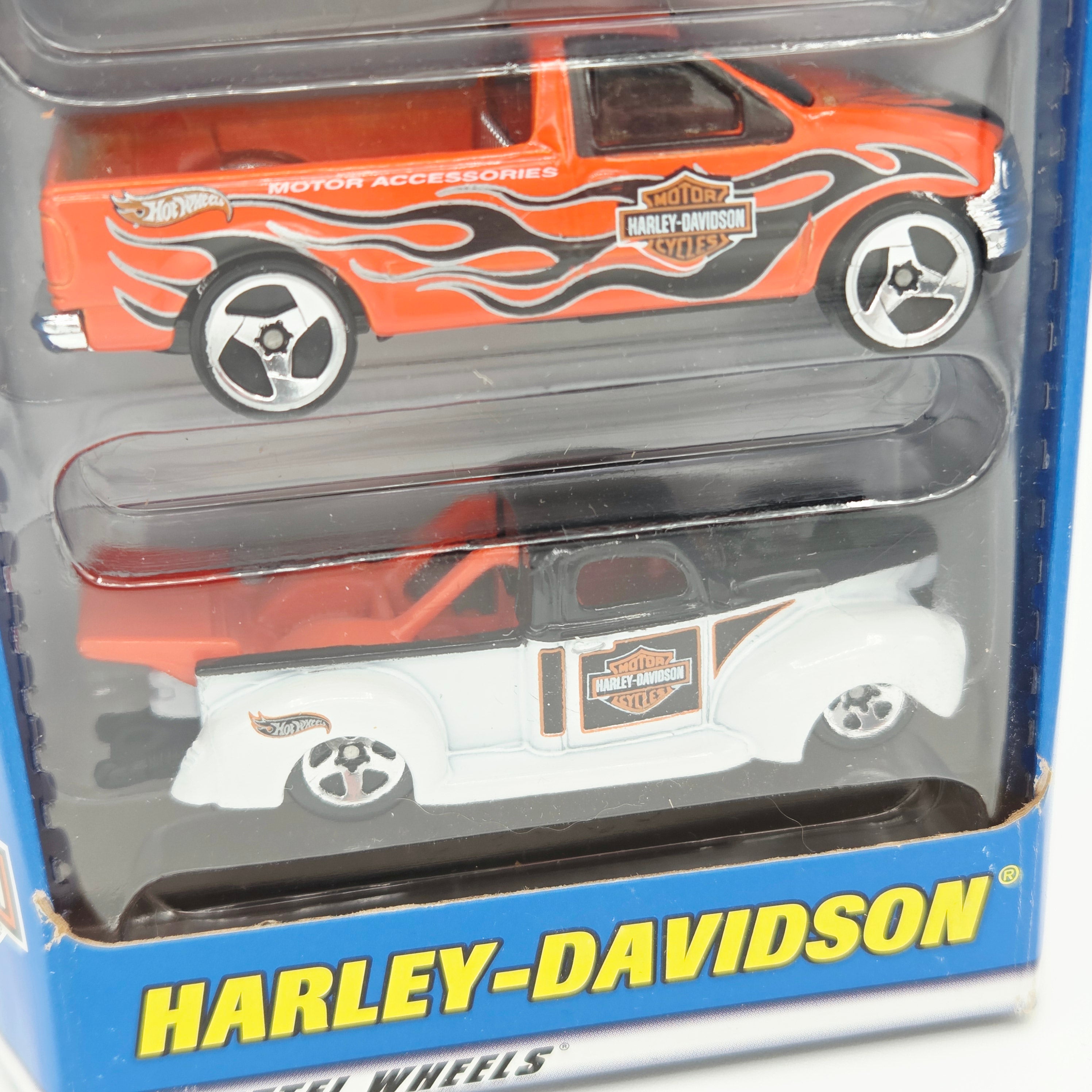 Hot Wheels Harley Davidson 5 Pack - Exclusive Designs - Ford Bronco, Panel, Pickup (2000)