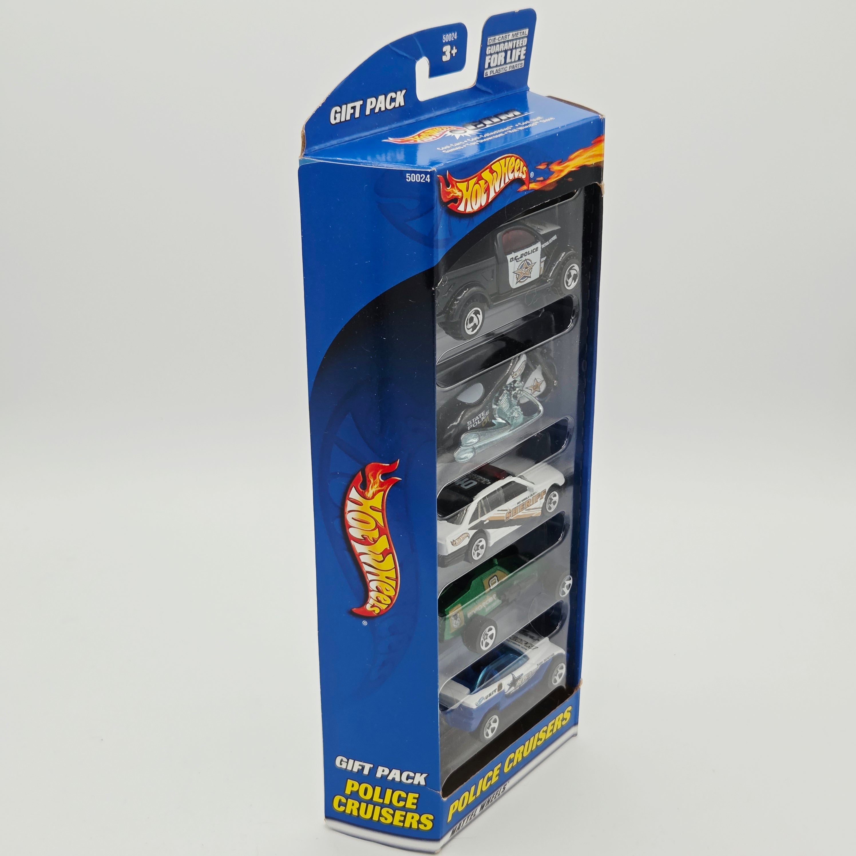 Hot Wheels Police Cruisers 5 Pack - Jeep, Holden, Power Wagon (2000)