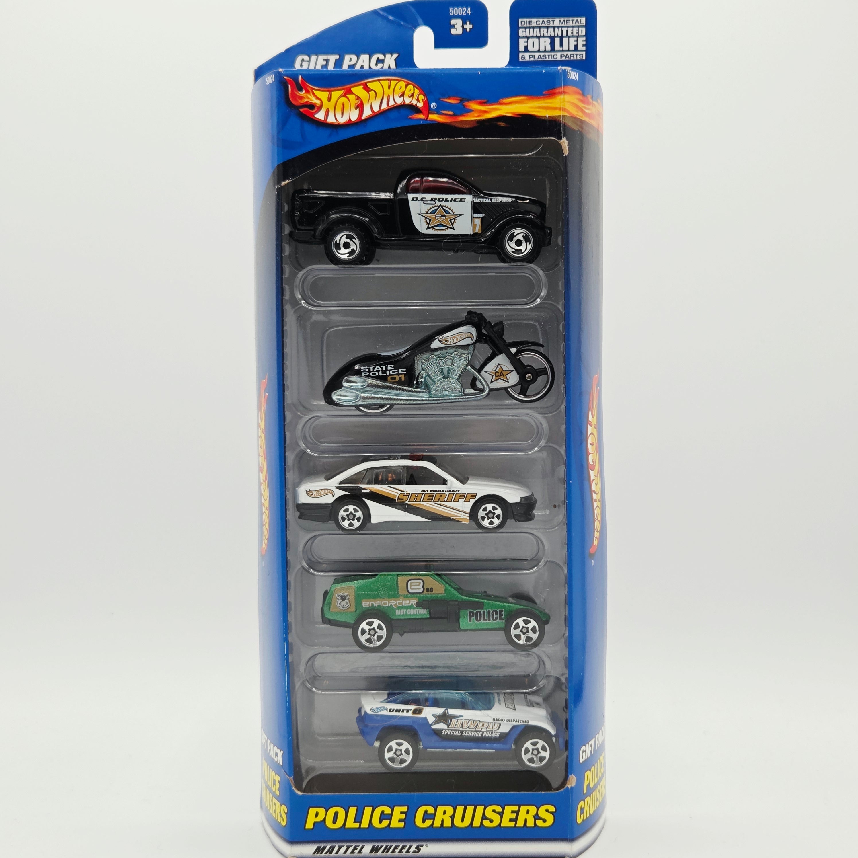 Hot Wheels Police Cruisers 5 Pack - Jeep, Holden, Power Wagon (2000)