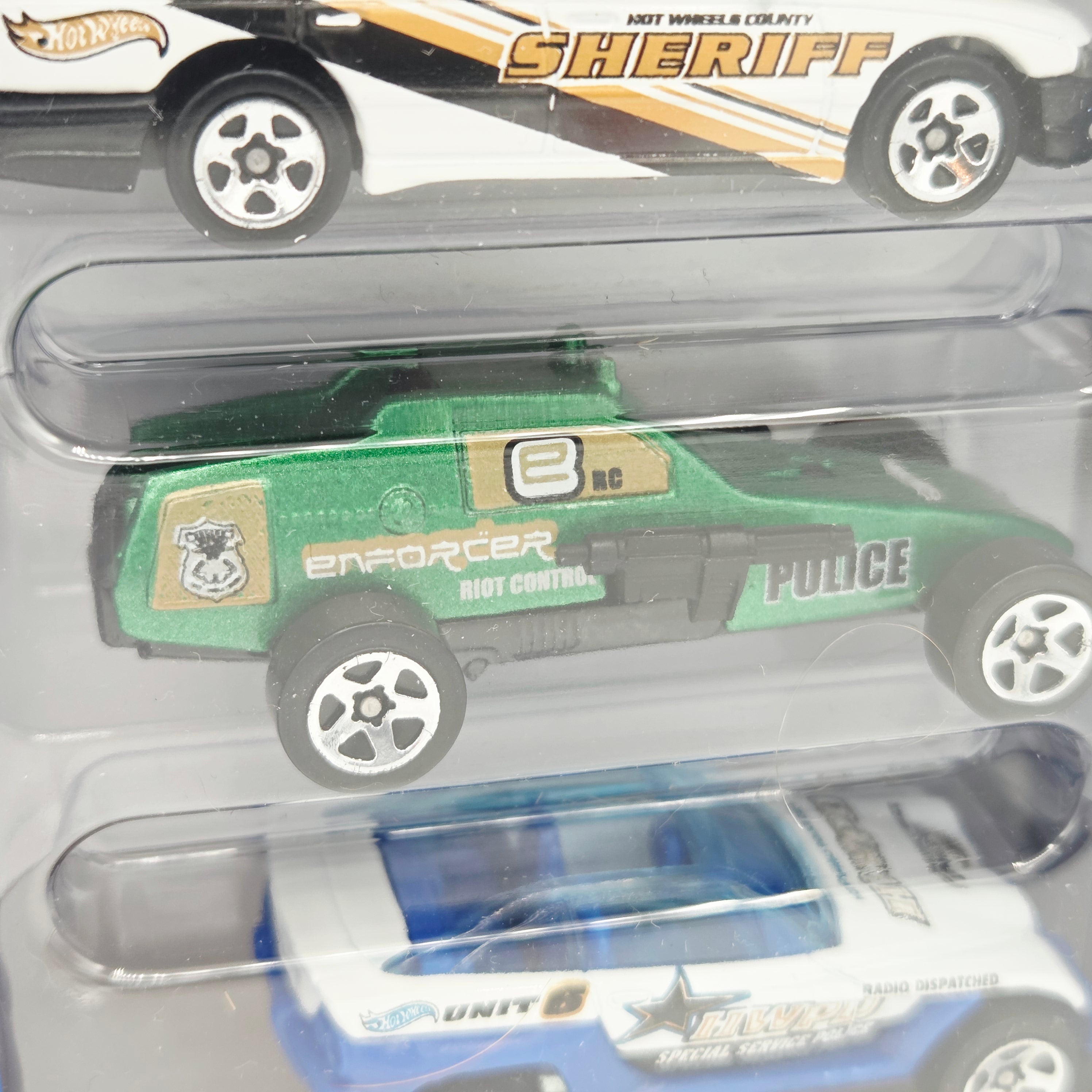 Hot Wheels Police Cruisers 5 Pack - Jeep, Holden, Power Wagon (2000)