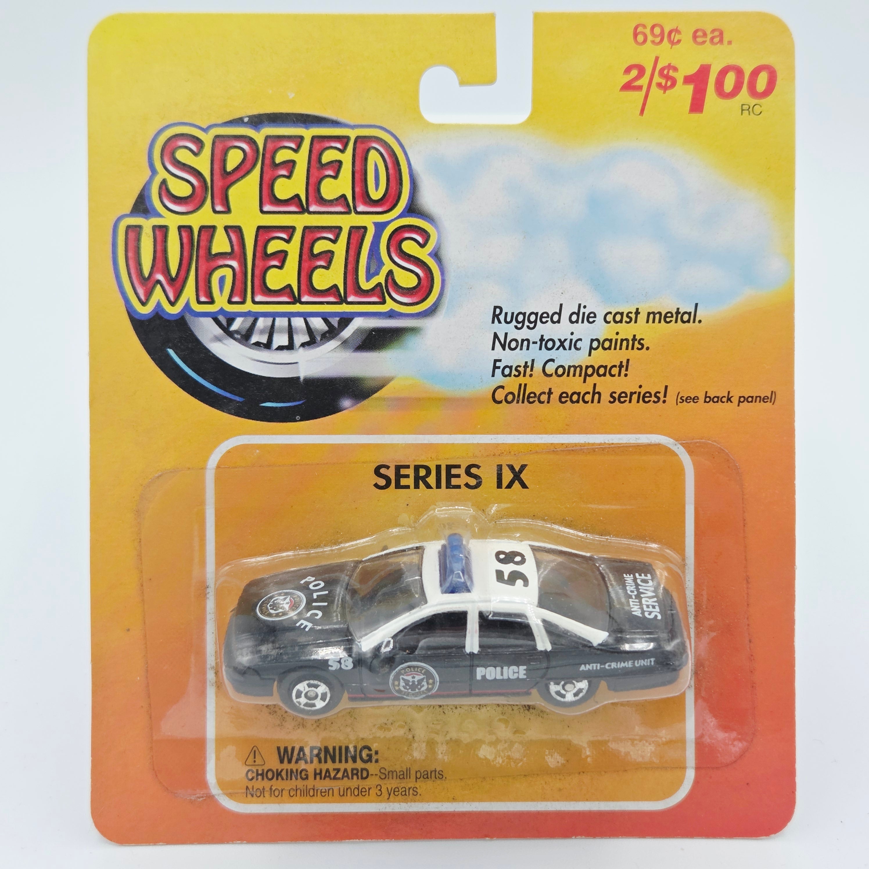 Welly Chevrolet Caprice Police Car #8389 - Approx. 1:64 (Speed Wheels Series IX)