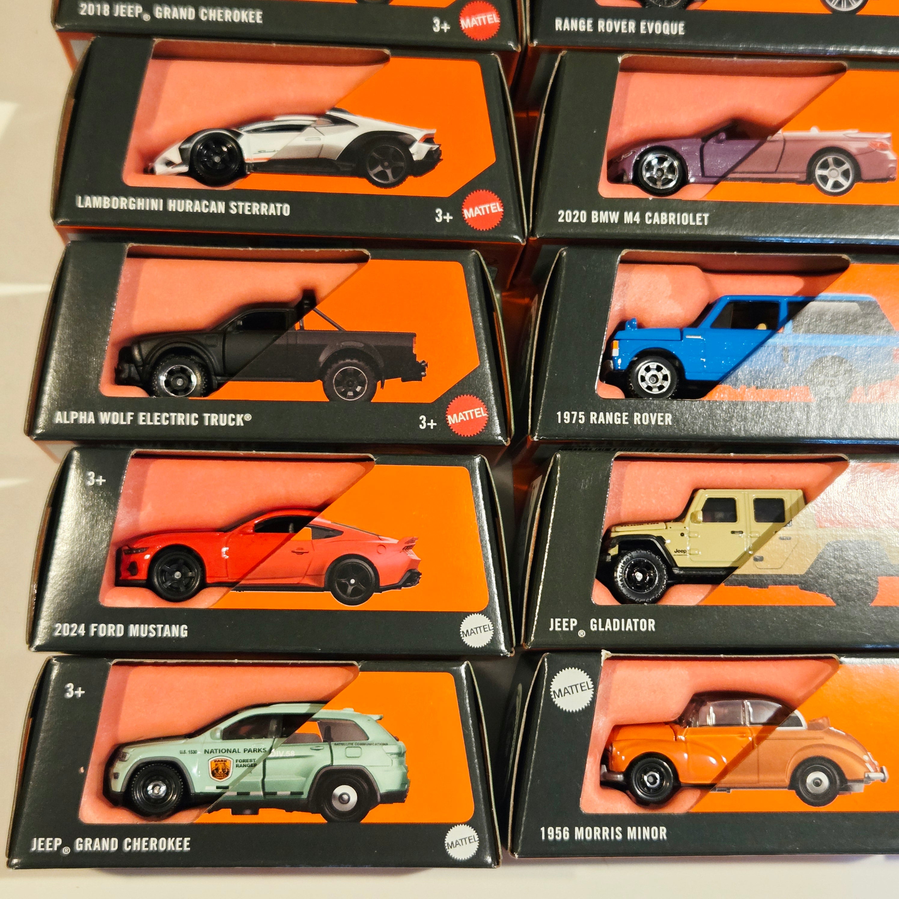Matchbox Moving Parts Bulk Lot B ×24 - Porsche, Lamborghini, Bentley, Jeep, BMW, etc