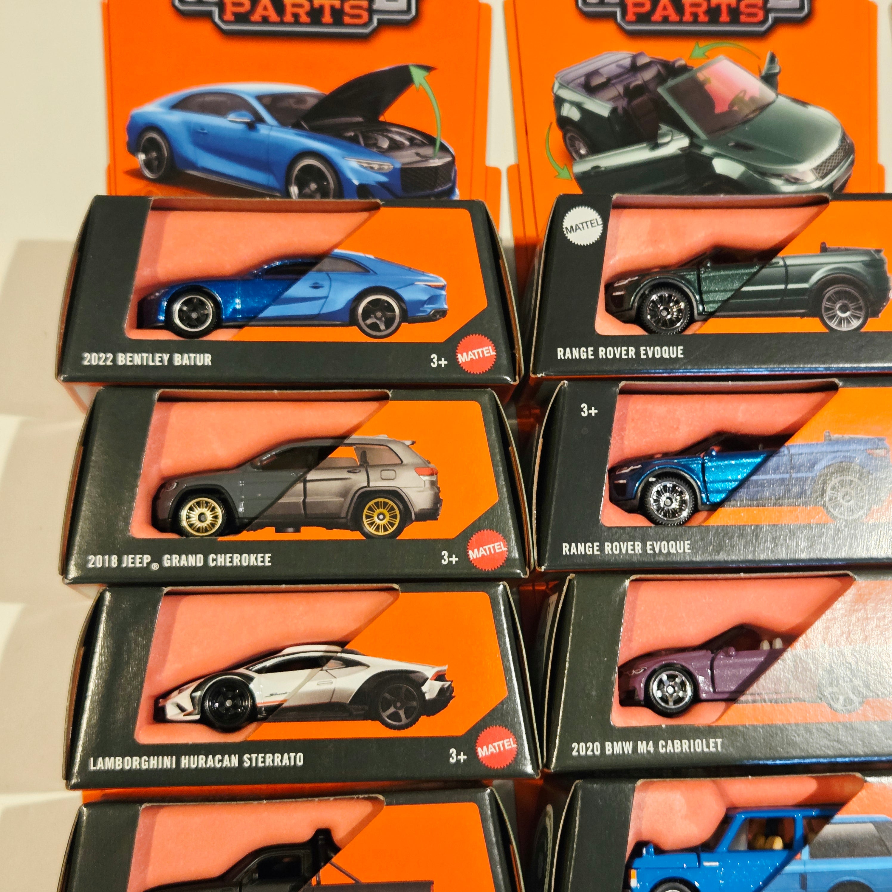 Matchbox Moving Parts Bulk Lot B ×24 - Porsche, Lamborghini, Bentley, Jeep, BMW, etc