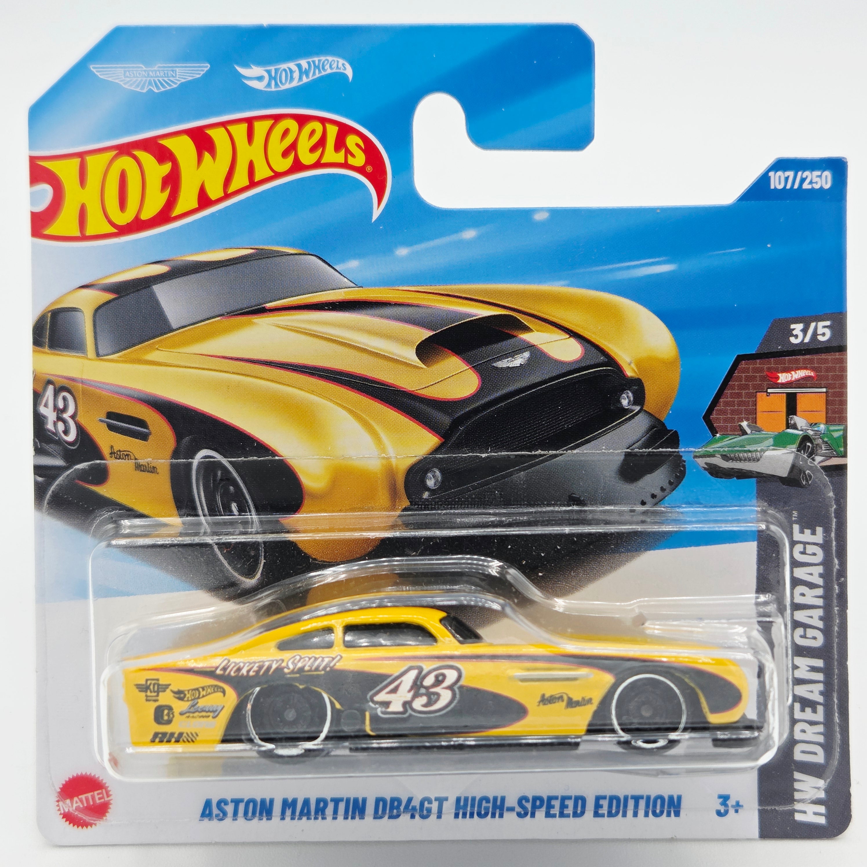 Hot Wheels Aston Martin DB4GT High Speed "Moon Eyes" - Short Card (2025 HW Basic - Dream Garage)