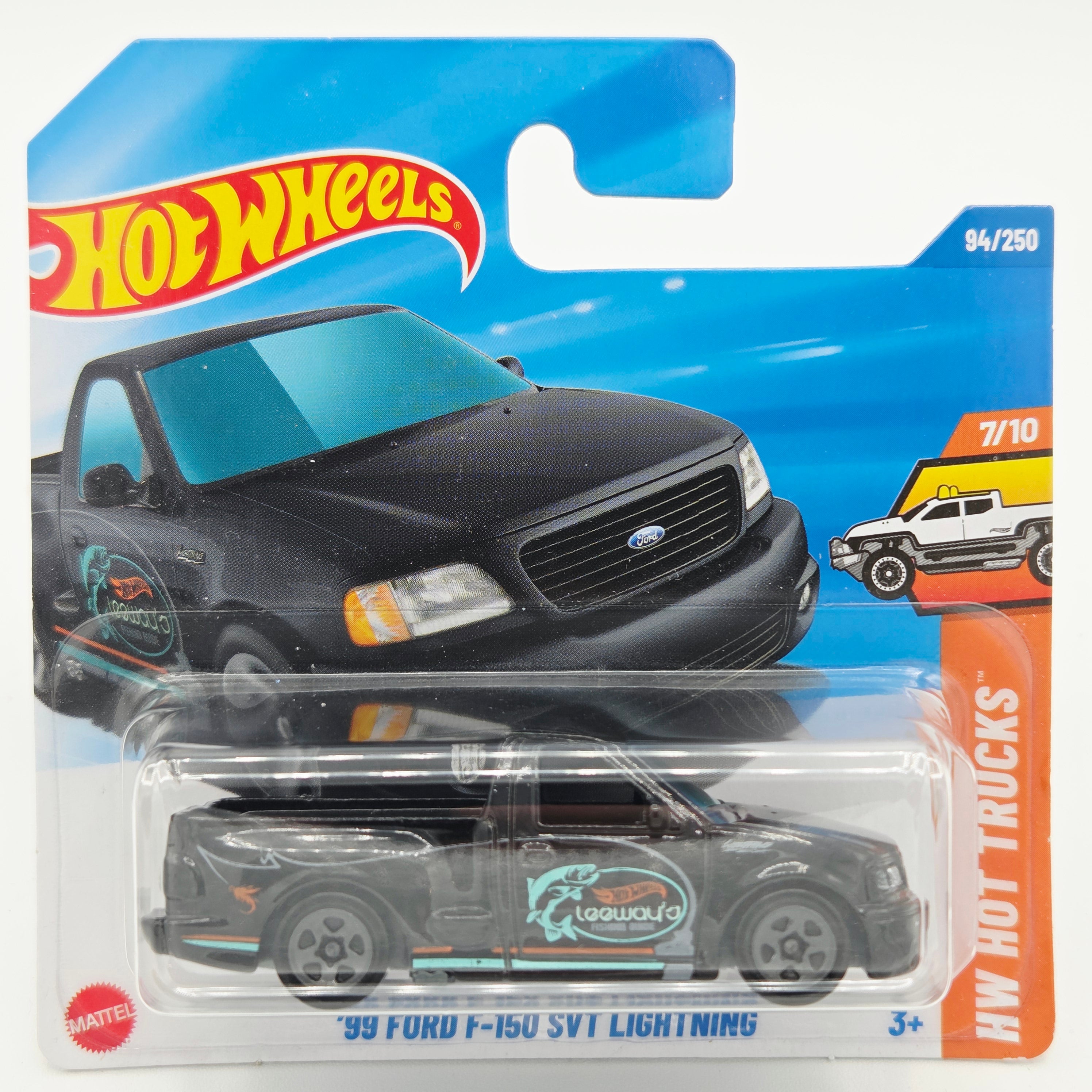 Hot Wheels '99 Ford F-150 SVT Lightning - Short Card (2025 HW Basic - Hot Trucks)