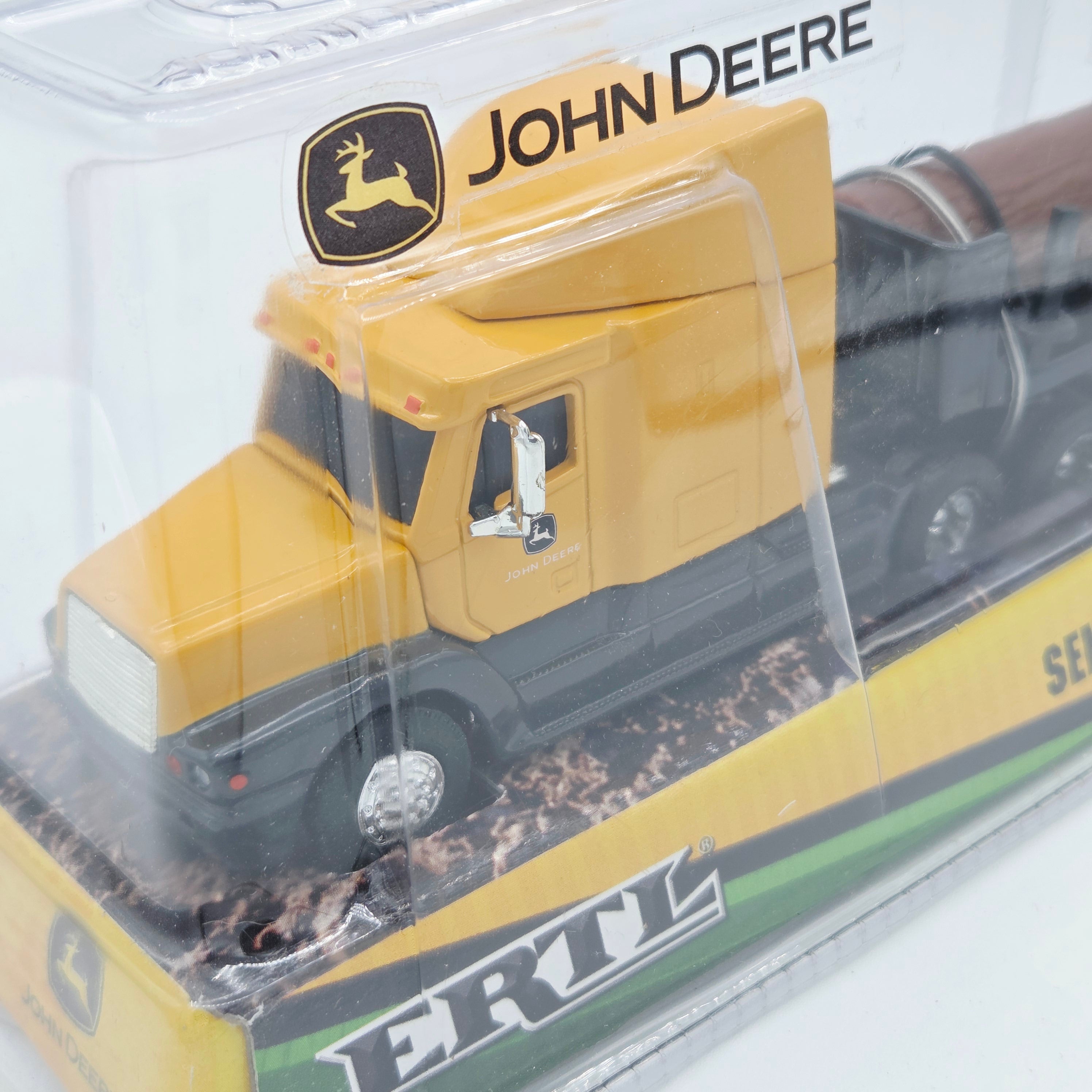 ERTL Semi Truck w/ Log Trailer & Skidsteer #37382 - 1:64, John Deere (2007)