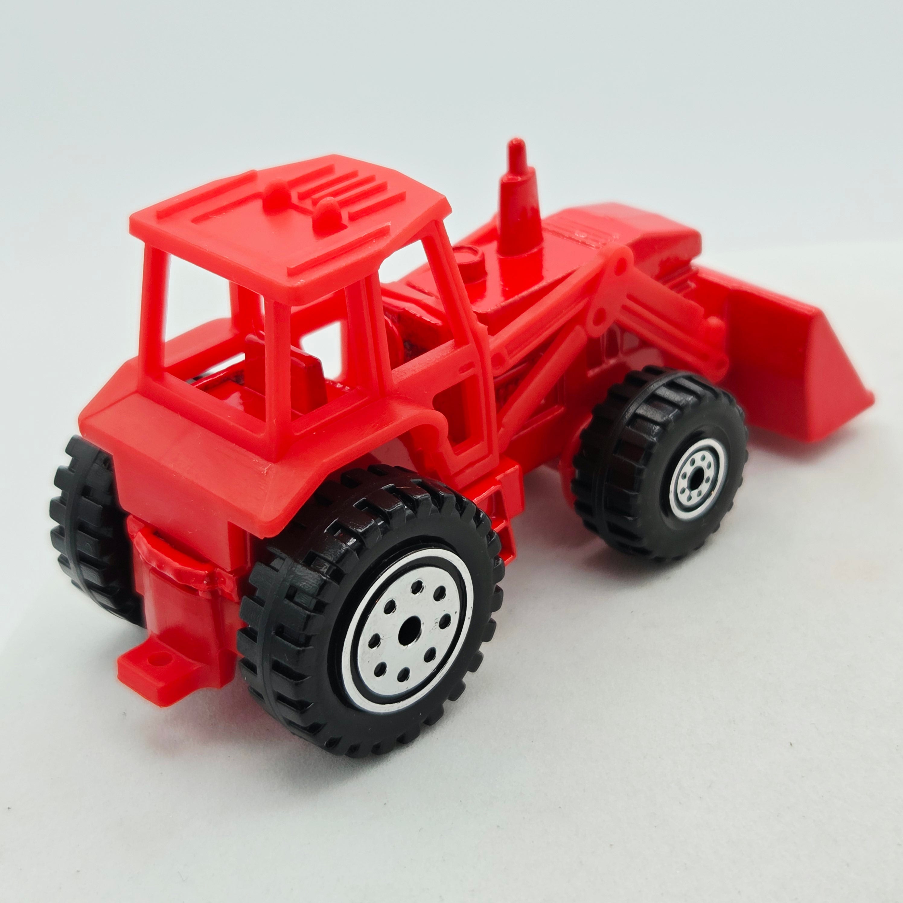 Hot Wheels Tractor #145 - Red, Loose (1991 HW Basic / Mainline)
