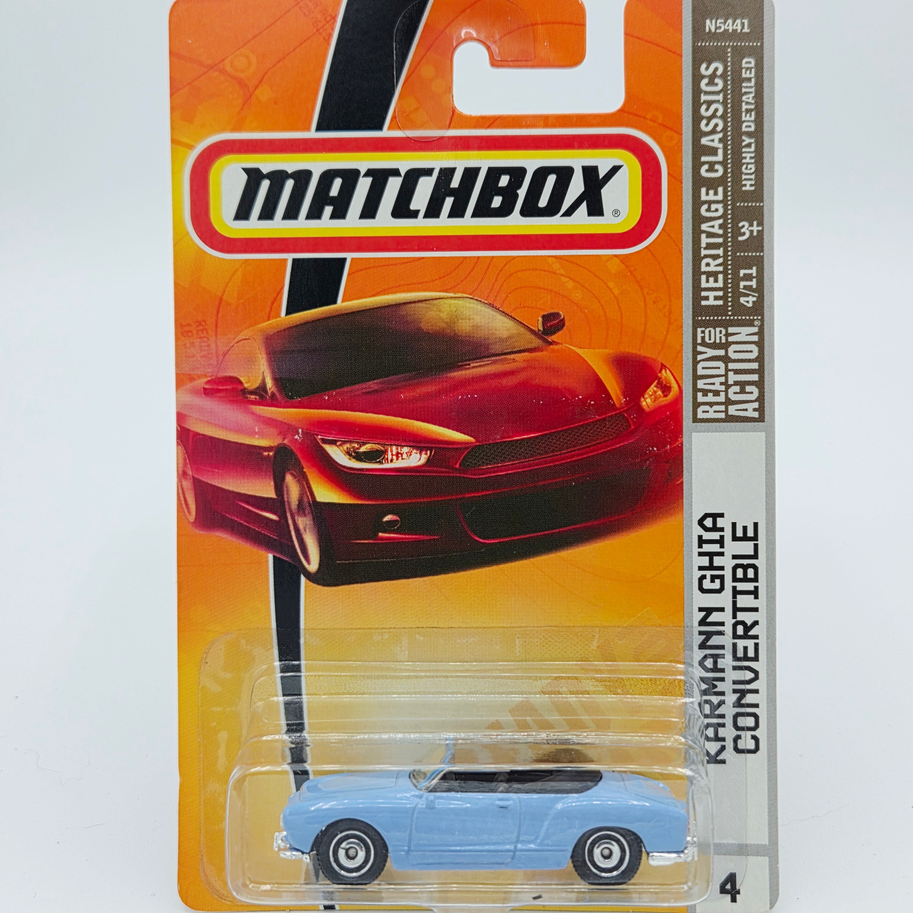 Matchbox Karmann Ghia Convertible (2009 MBX Basic - Heritage Classics)