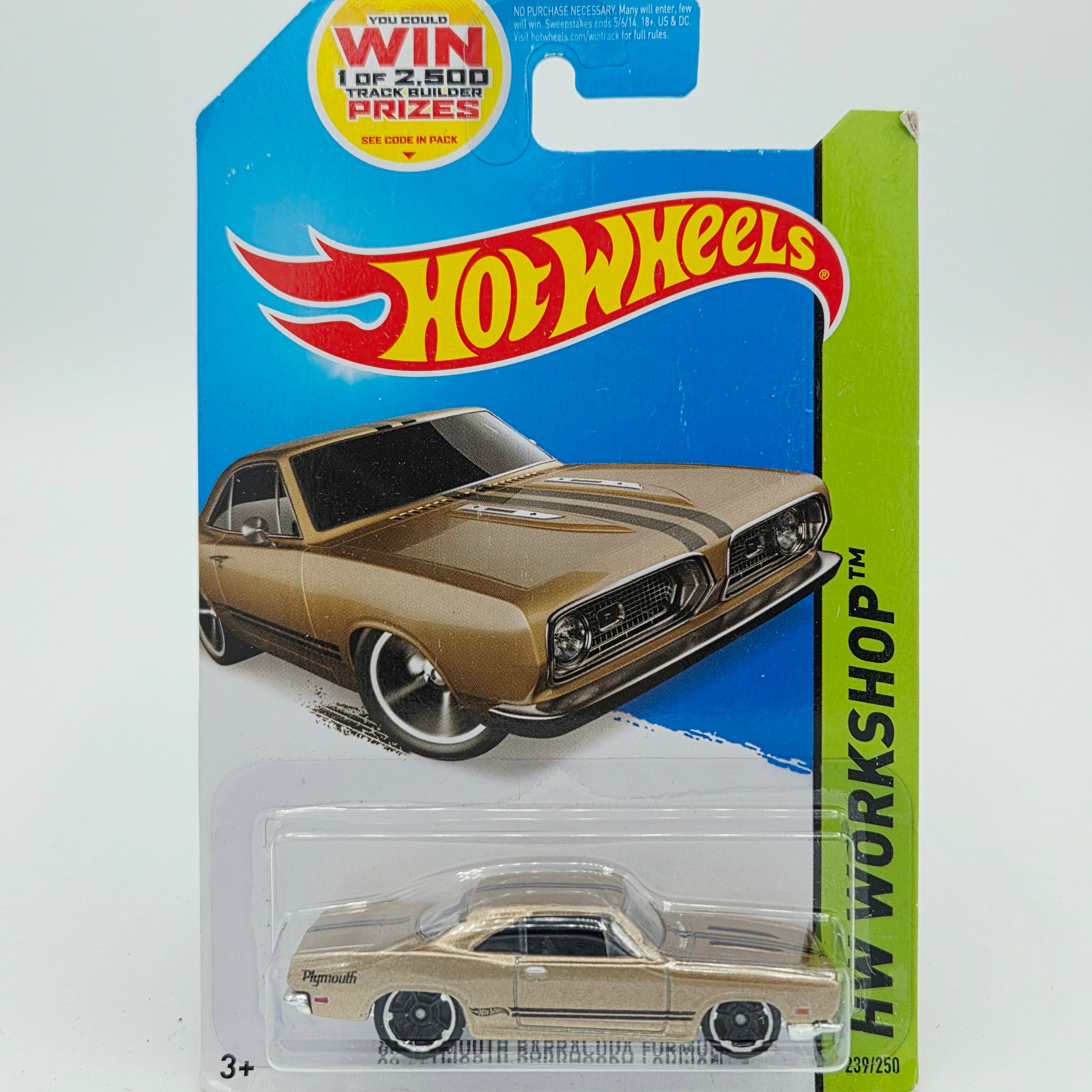 Hot Wheels '68 Plymouth Barracuda Formula S (2014 HW Basic - Muscle Mania)