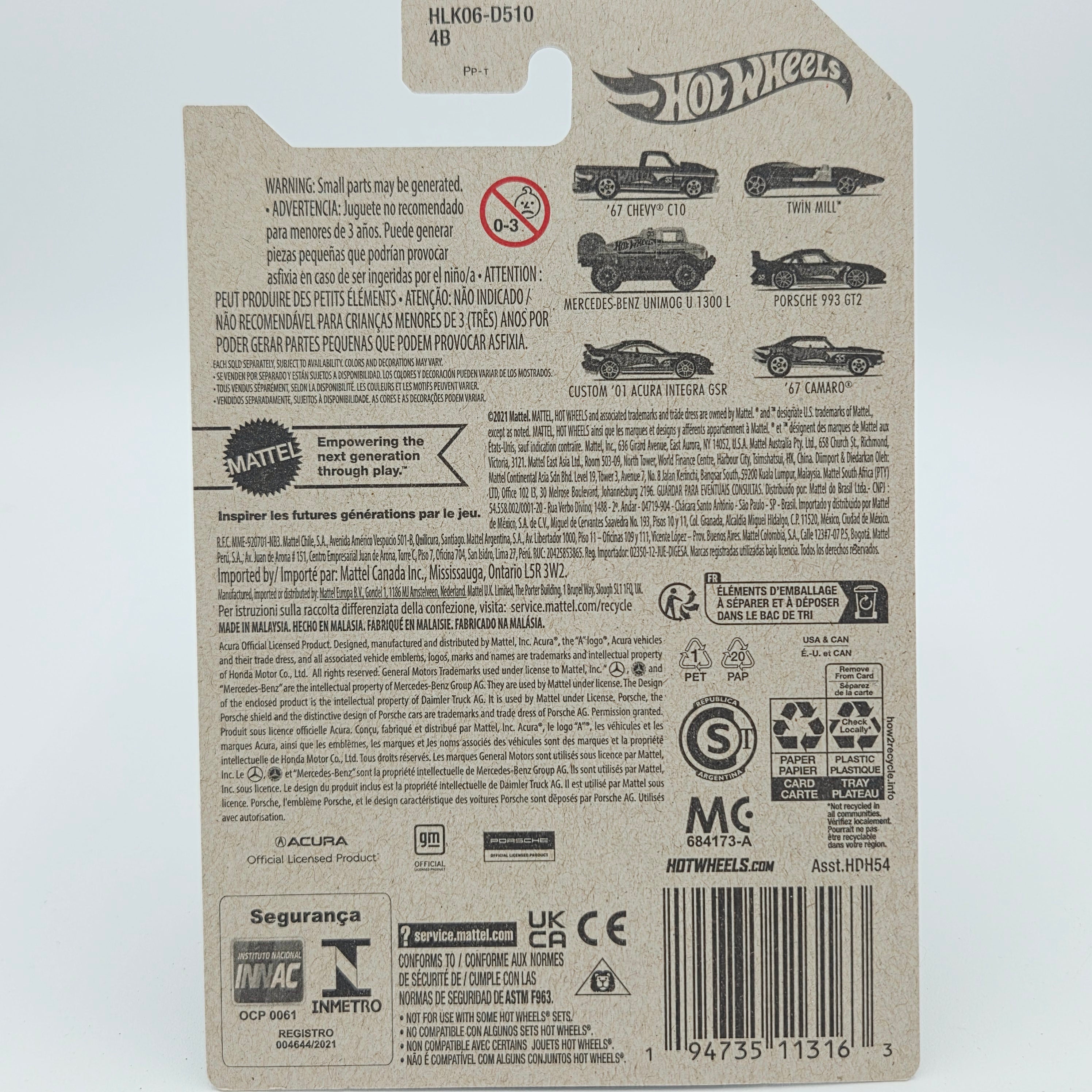 Hot Wheels Porsche 993 GT2 (2023 Pearl & Chrome 55th Anniversary)
