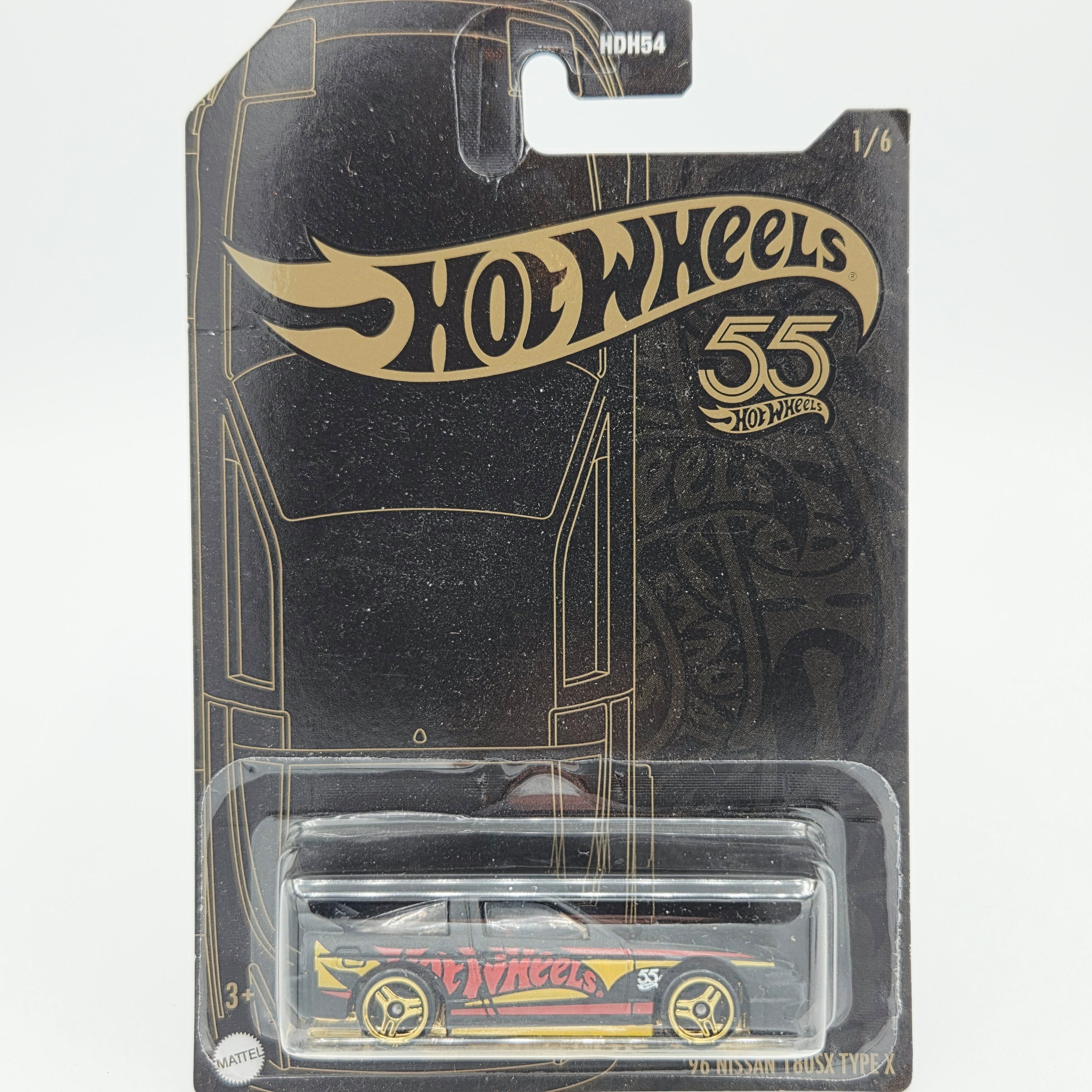 Hot Wheels '96 Nissan 180SX Type X (2023 Pearl & Chrome 55th Anniversary)