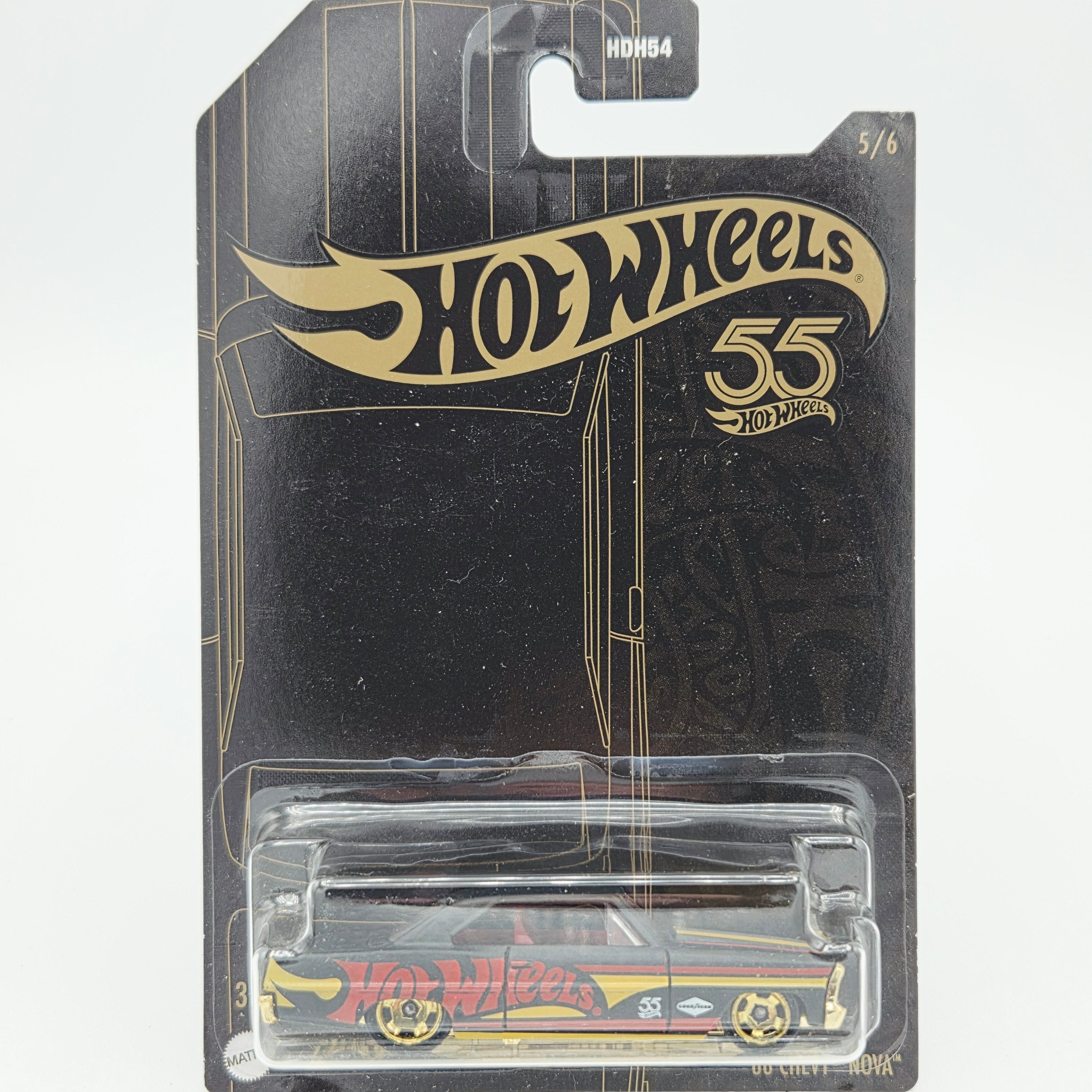 Hot Wheels '66 Chevy Nova (2023 Pearl & Chrome 55th Anniversary)